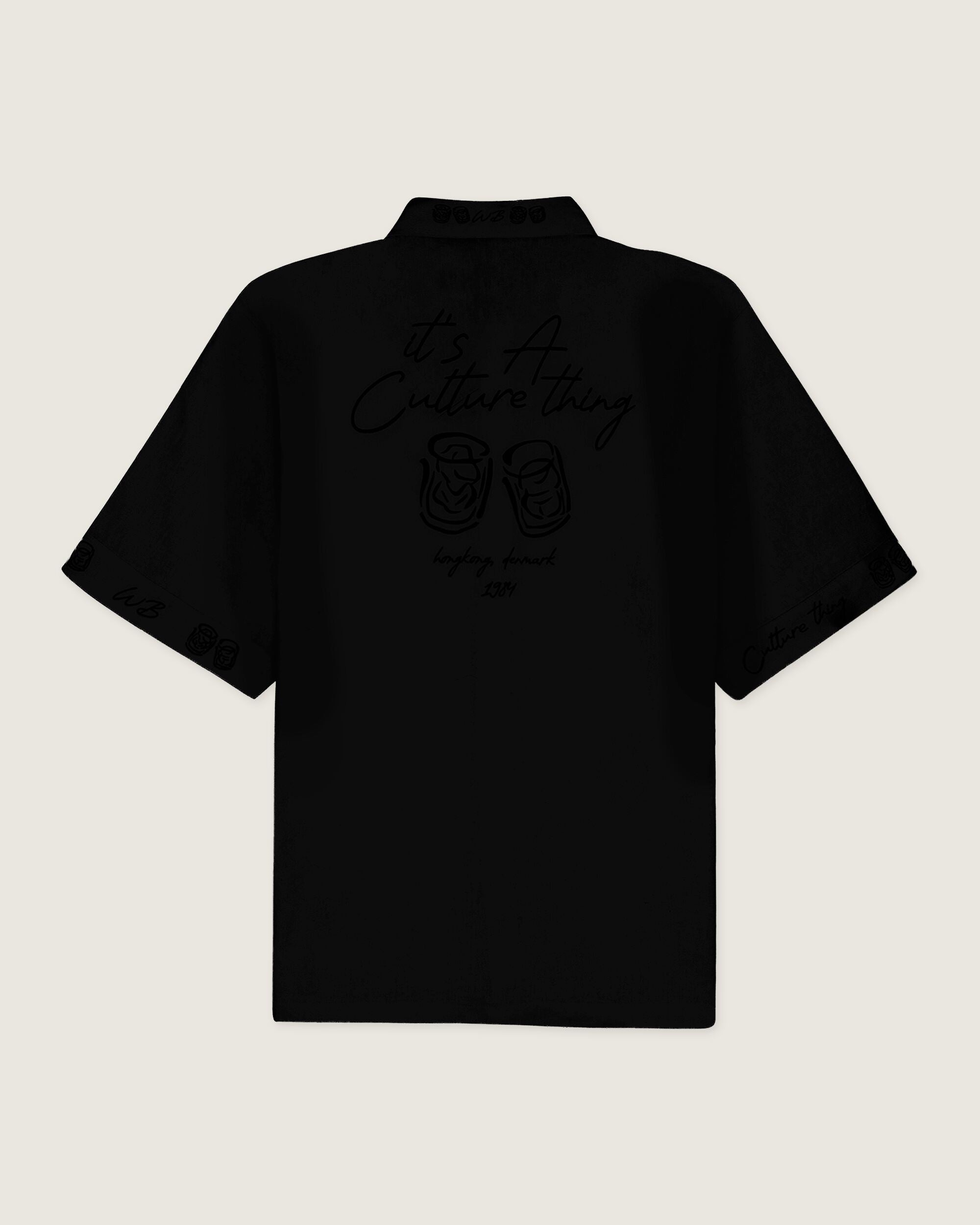 Woodbird WBWang Embroid Shirt Shirts Black