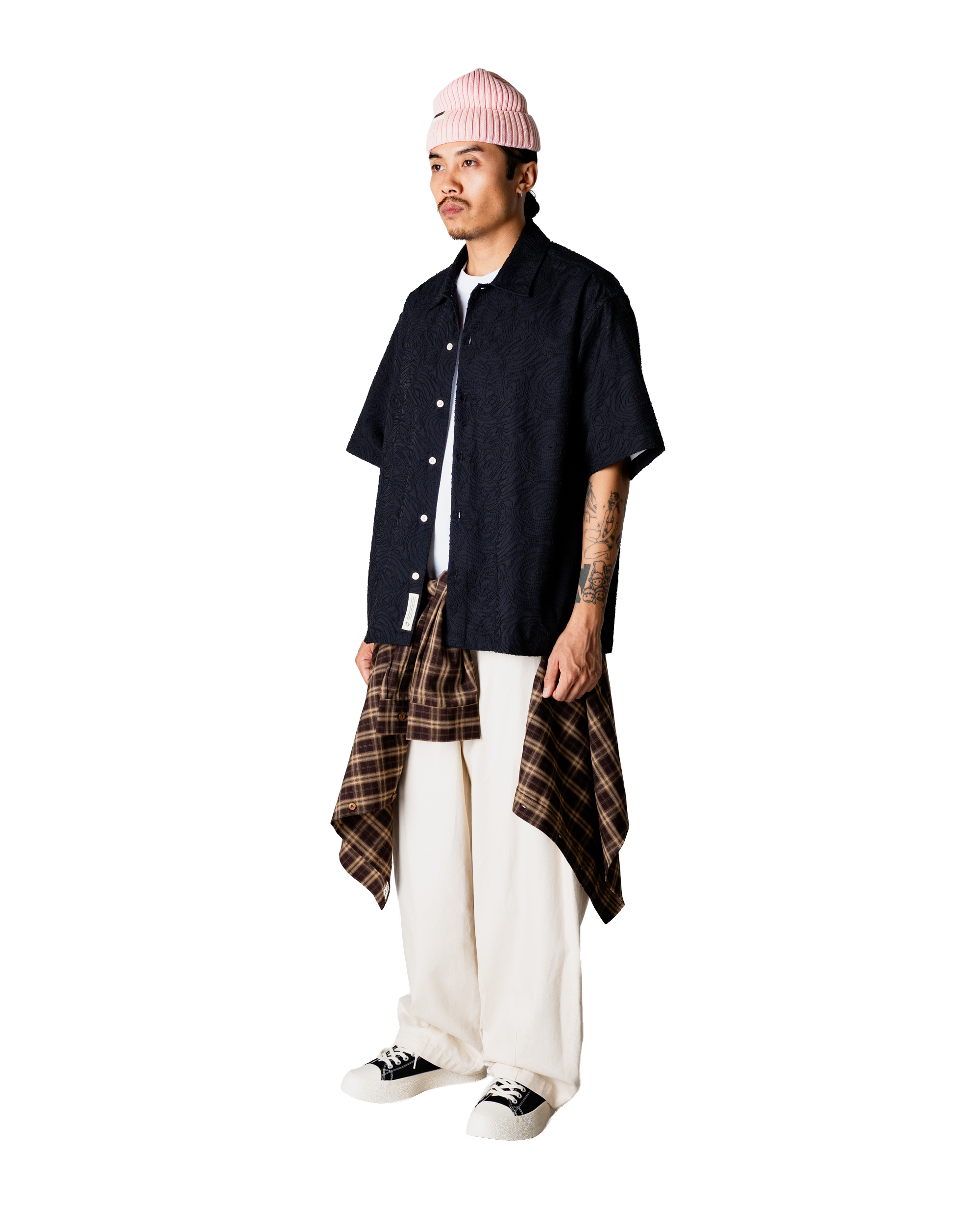 Woodbird WBWang Embroidery Shirt Shirts Black