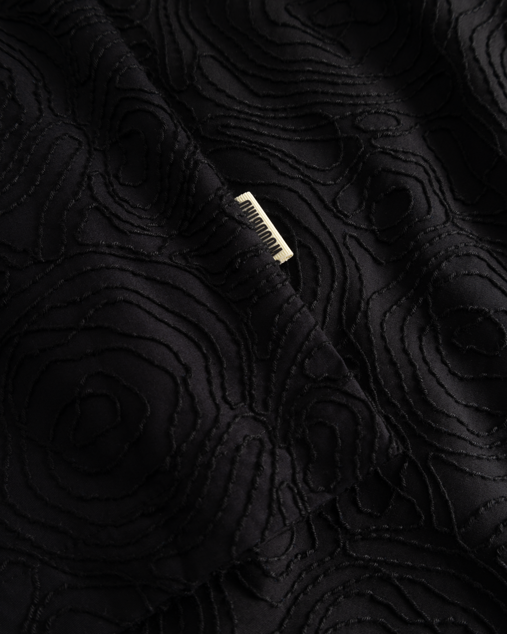 Woodbird WBWang Embroidery Shirt Shirts Black