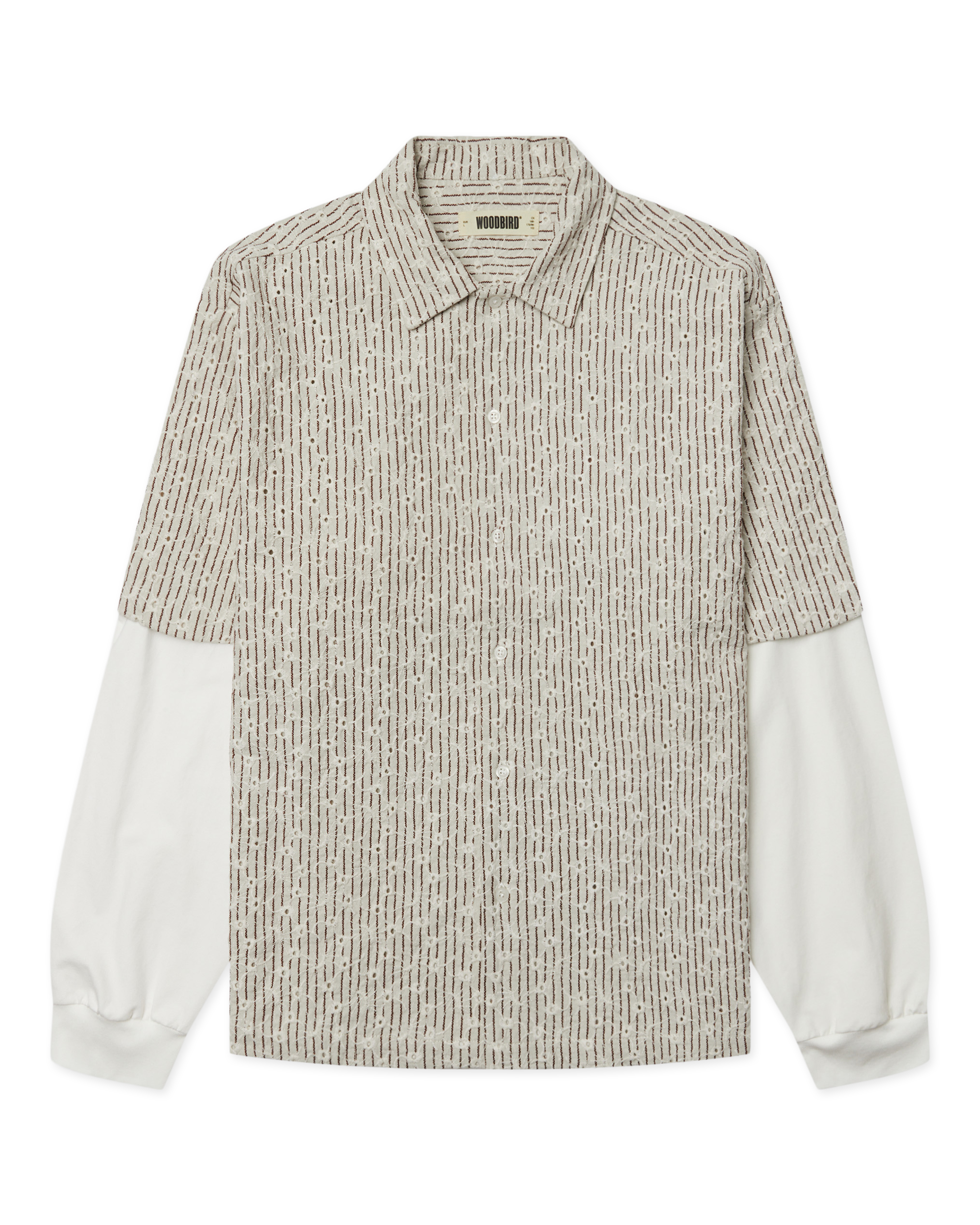 Woodbird WBWang J Sleeve Shirt Shirts Off White