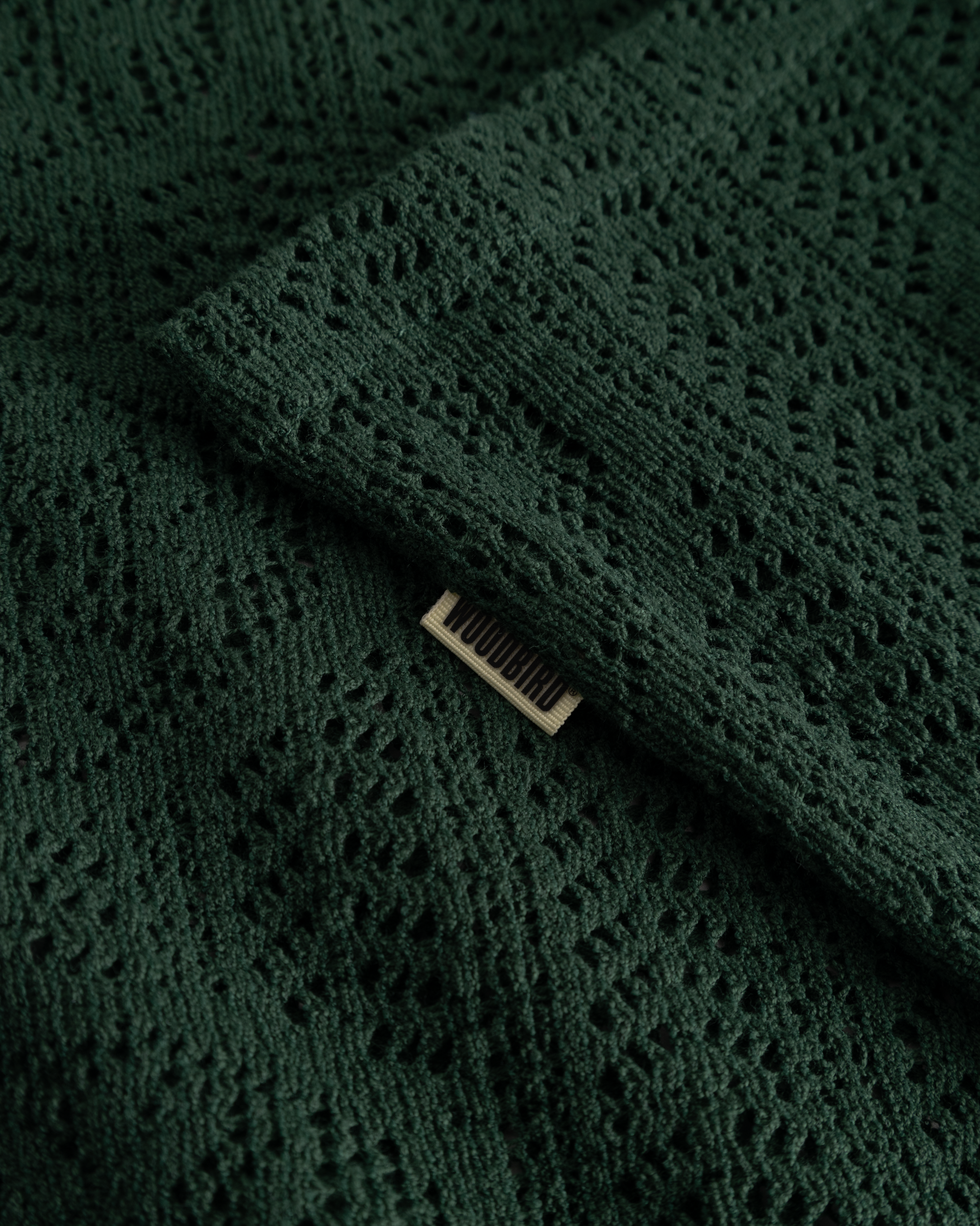 Woodbird WBWang Knit Shirt Shirts Pine Green
