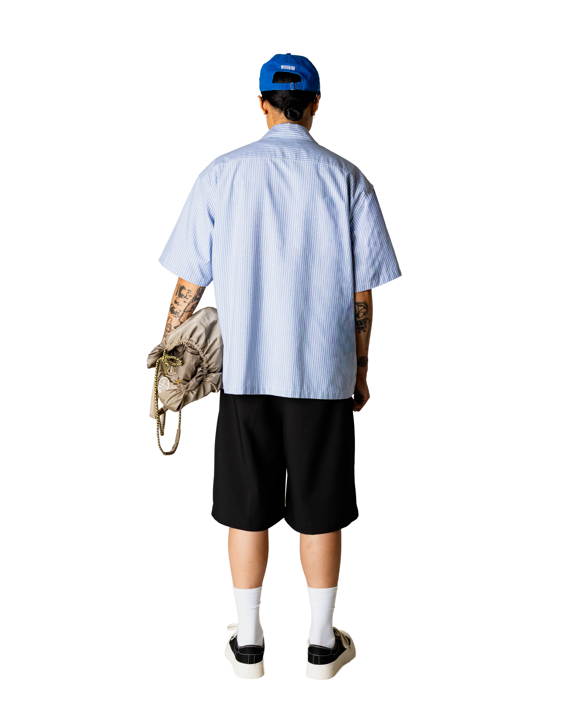 Woodbird WBWang Ox Flower Shirt Shirts Light Blue