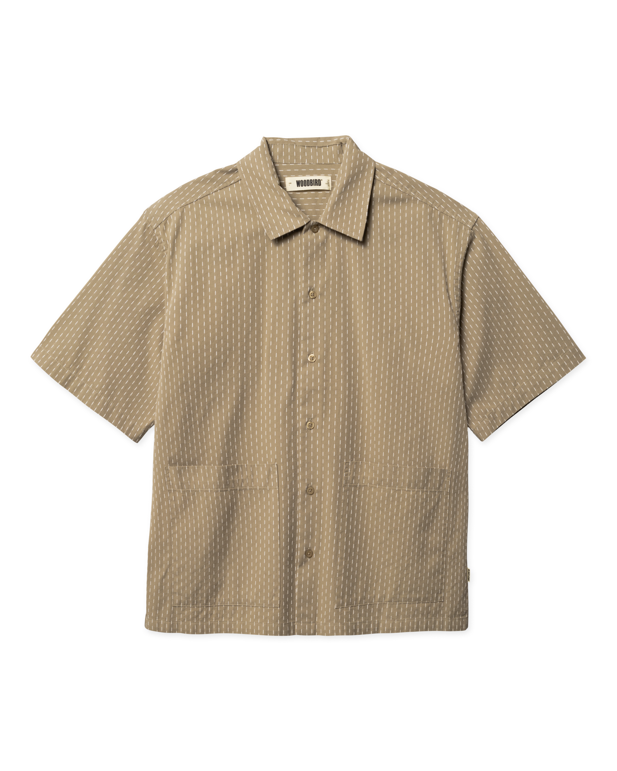 Woodbird WBWang Shiko Shirt Shirts Stone