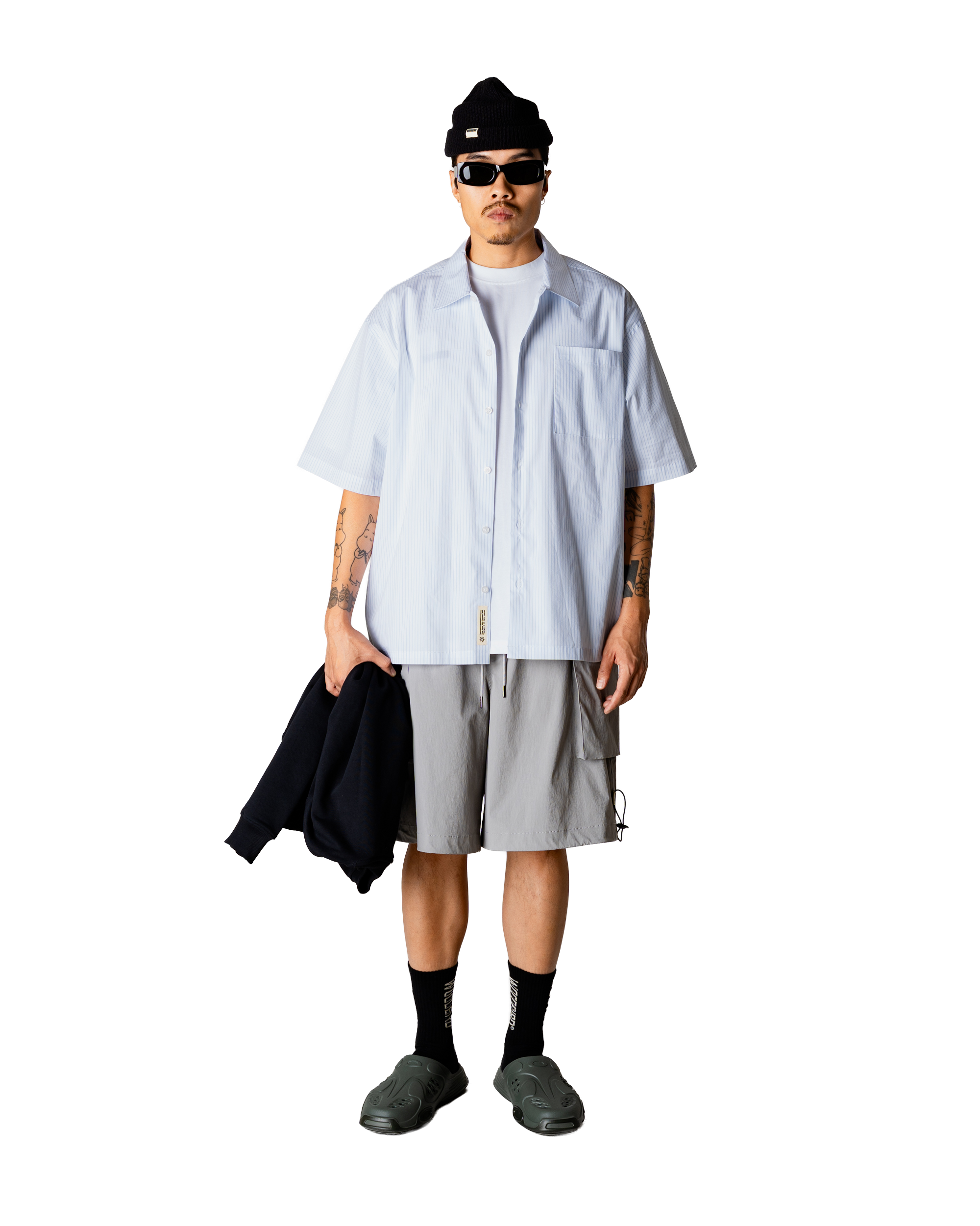 Woodbird WBWang Wok Shirt Shirts Light Blue