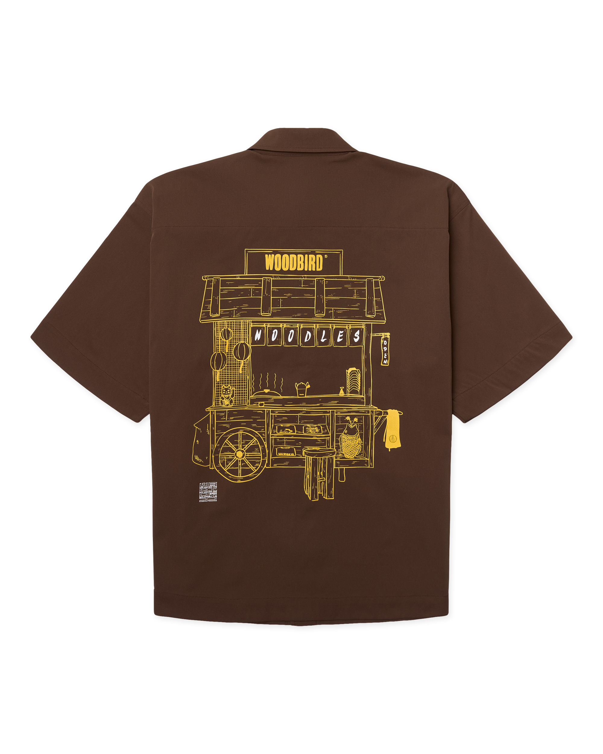 Woodbird WBWang Work Shirt Shirts Dark Brown