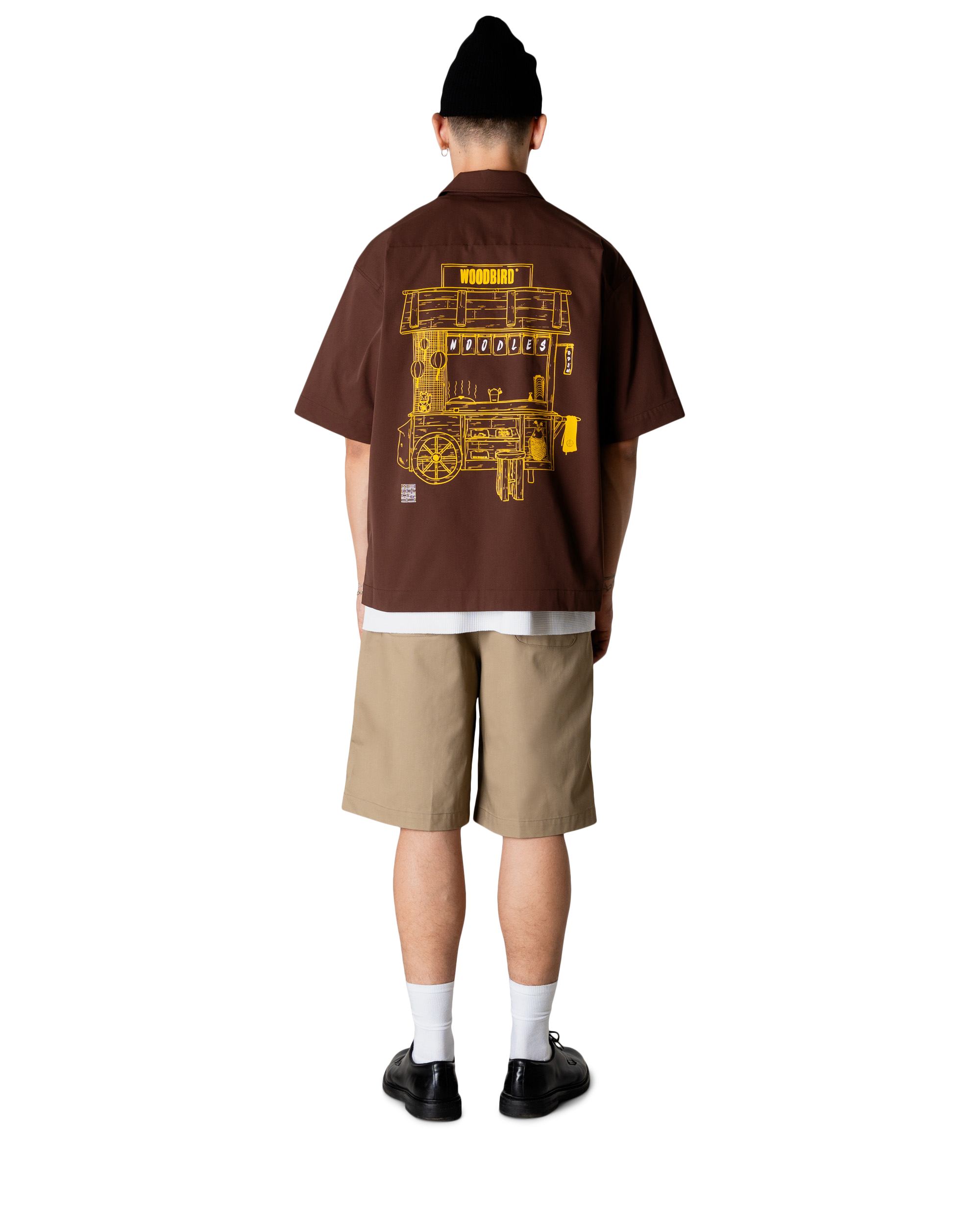 Woodbird WBWang Work Shirt Shirts Dark Brown