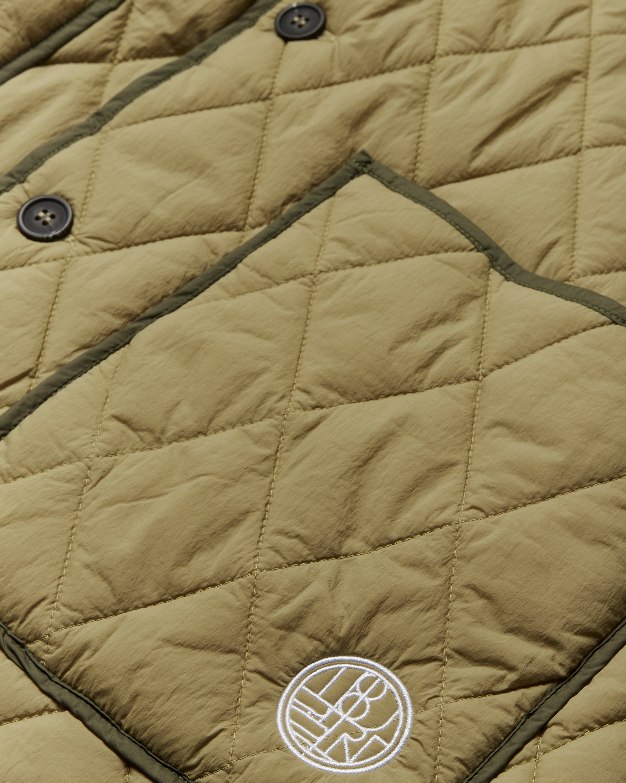 Woodbird WBWayne Quilt Jacket Outerwear Khaki