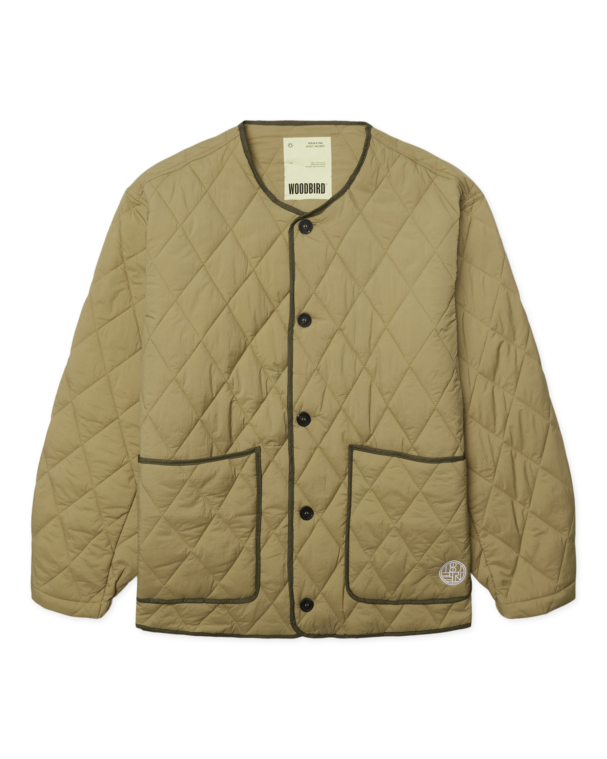 Woodbird WBWayne Quilt Jacket Outerwear Khaki