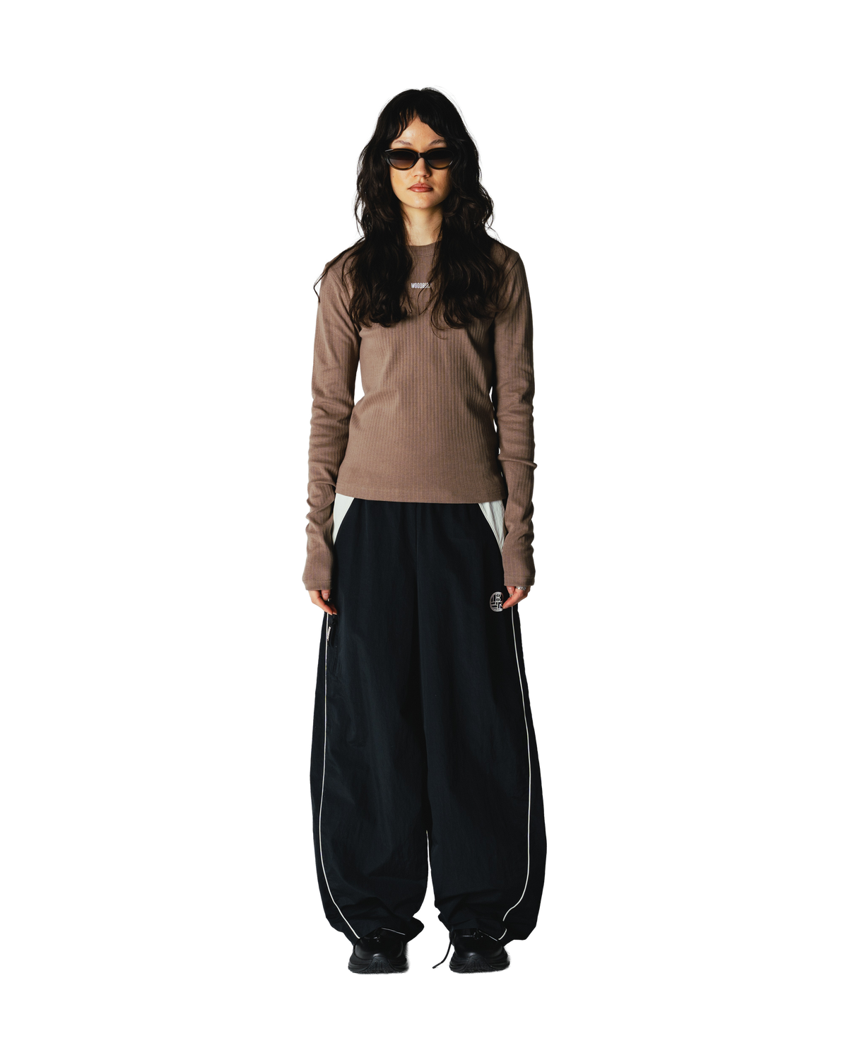 Woodbird Female WBXao LS Base Tee T-Shirts Dark Sand