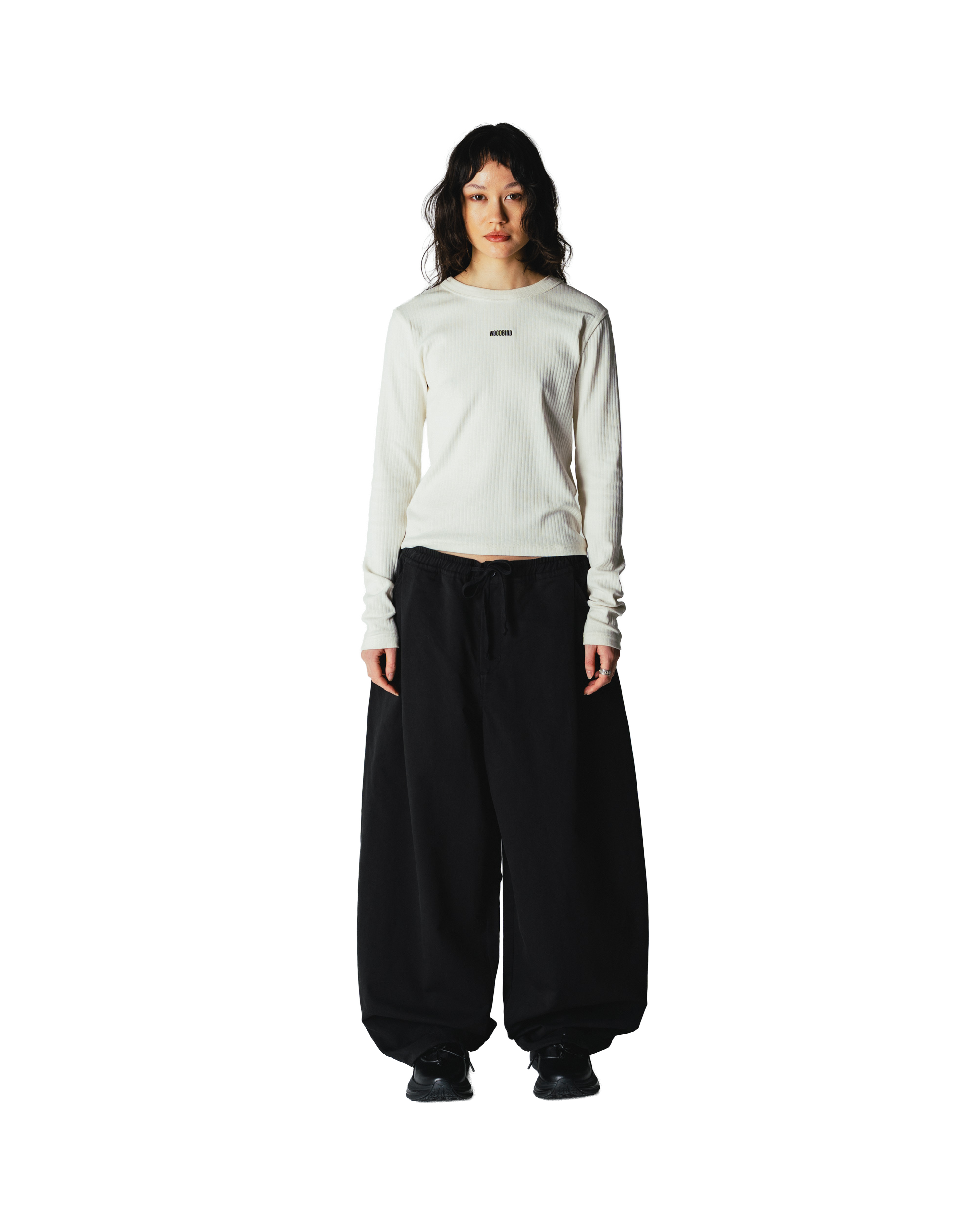 Woodbird Female WBXao LS Base Tee T-Shirts Off White