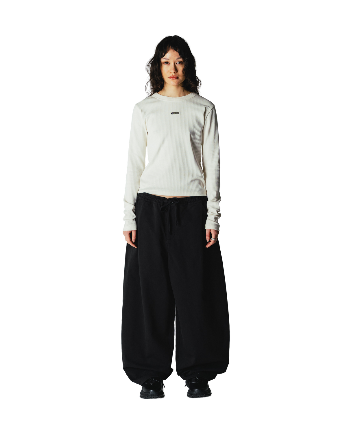 Woodbird Female WBXao LS Base Tee T-Shirts Off White