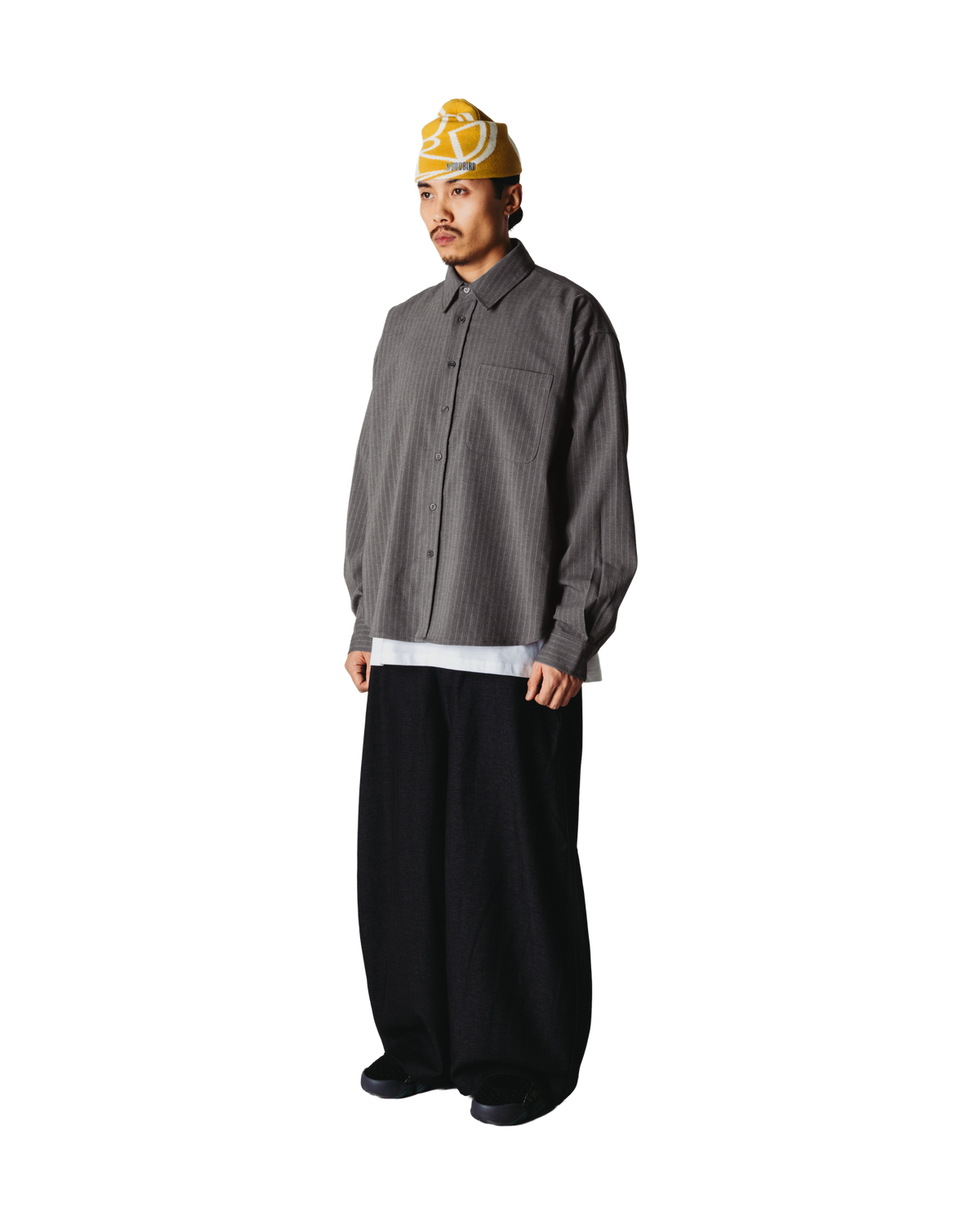 Woodbird WBXing HB Stripe Shirt Shirts Dark Grey