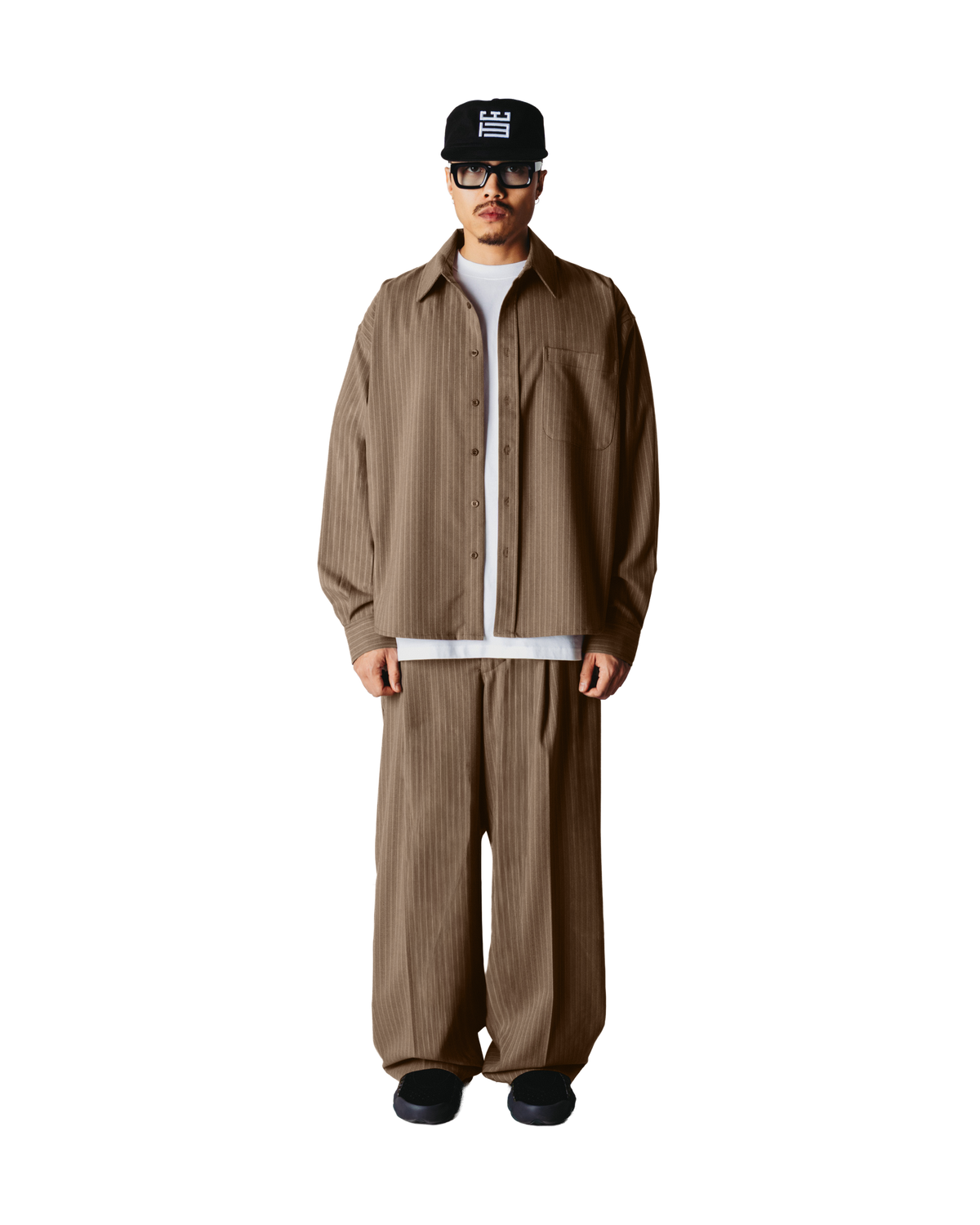 Woodbird WBXing HB Stripe Shirt Shirts Dark Olive