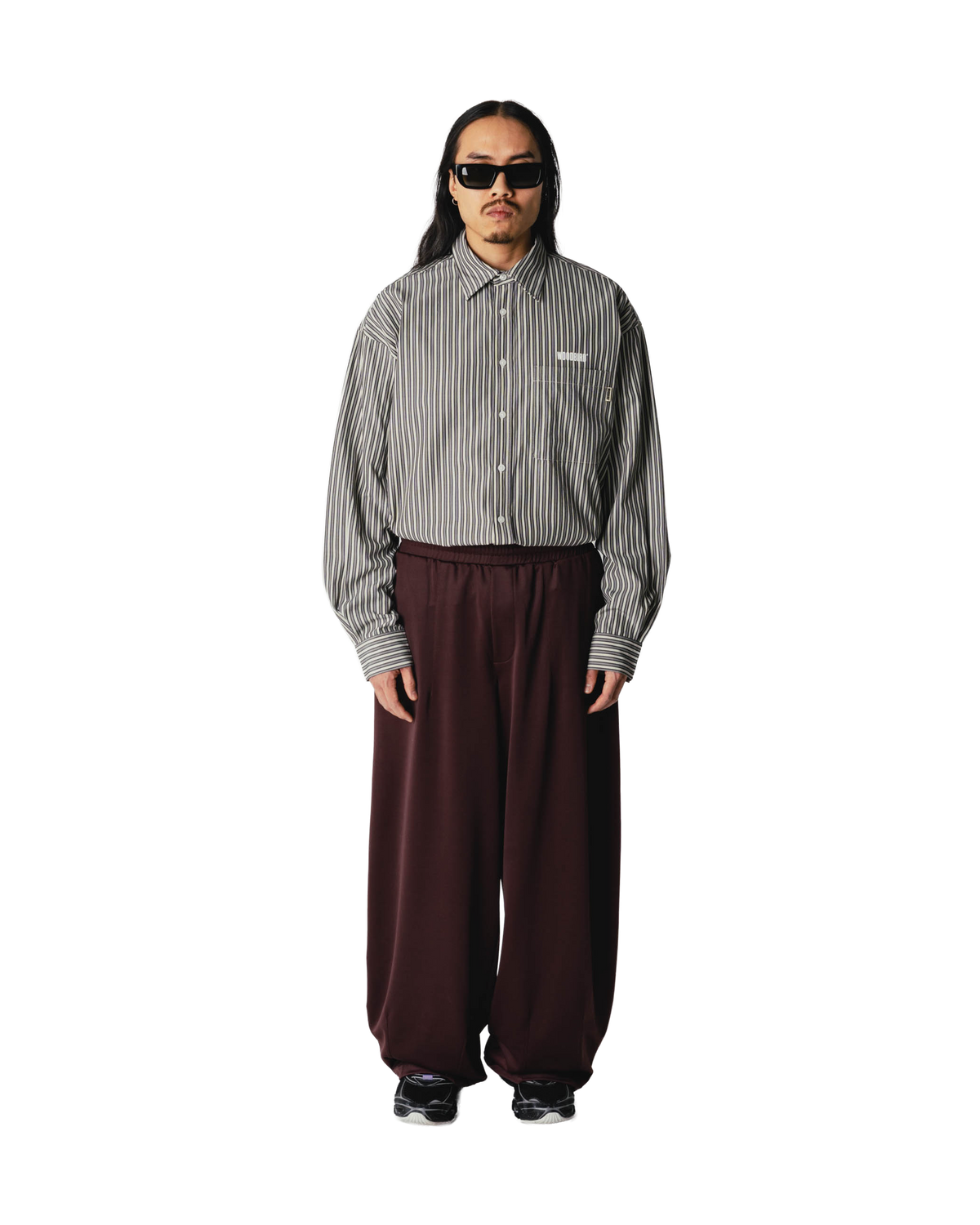 Woodbird WBXing Stripe Shirt Shirts Off White-Black