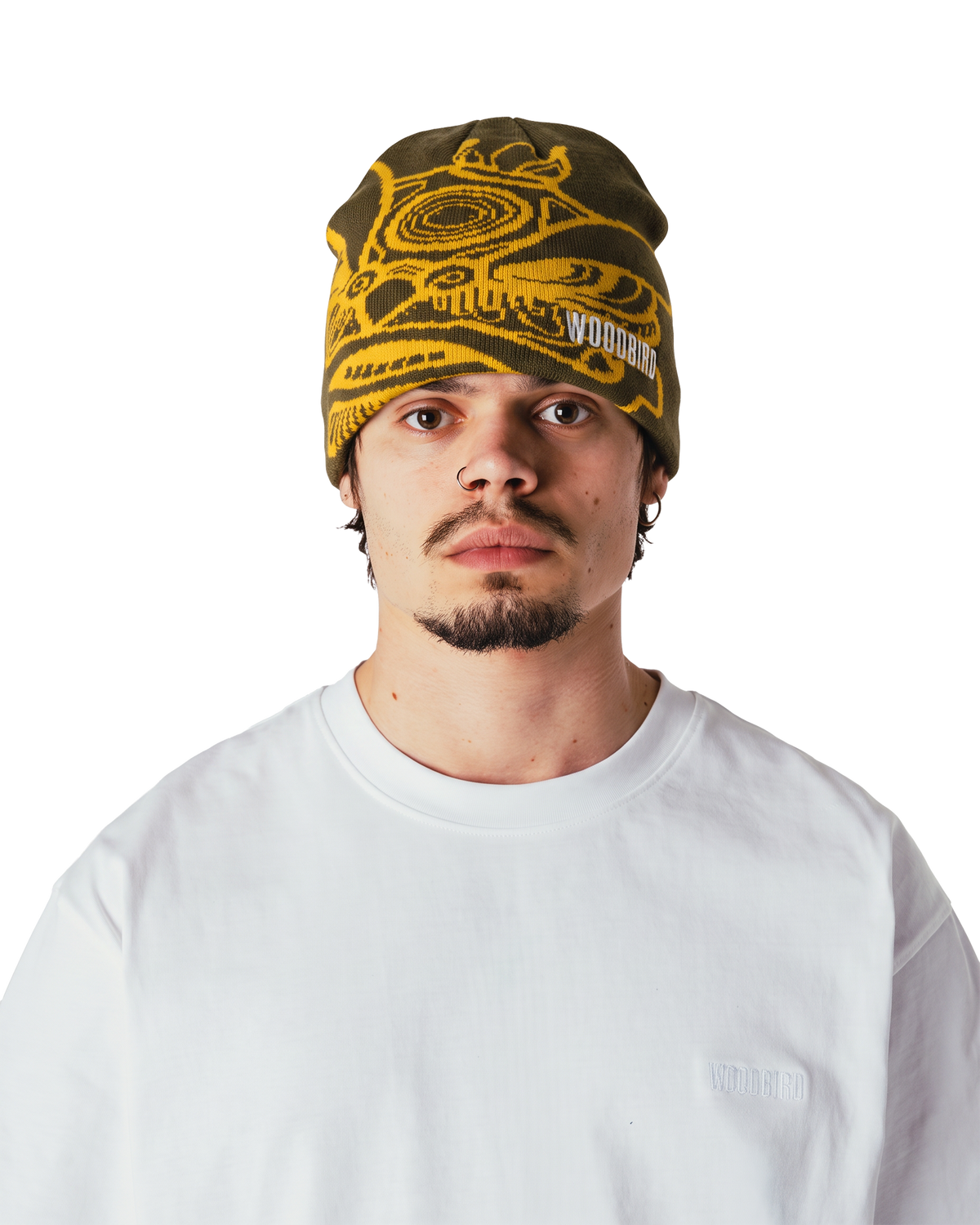 Woodbird WBYan Lion JQ Beanie Accessories Dark Brown-yellow