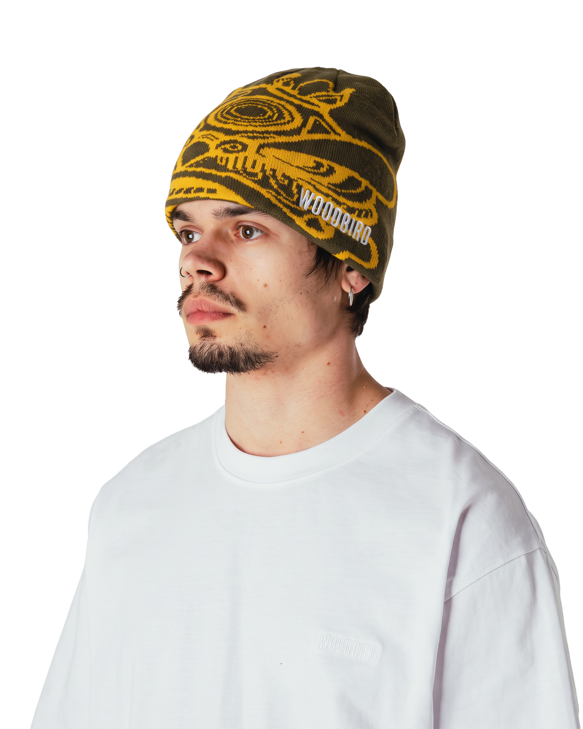 Woodbird WBYan Lion JQ Beanie Accessories Dark Brown-yellow