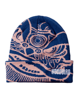 Woodbird WBYan Lion JQ Fold Beanie Accessories Blue-Pink