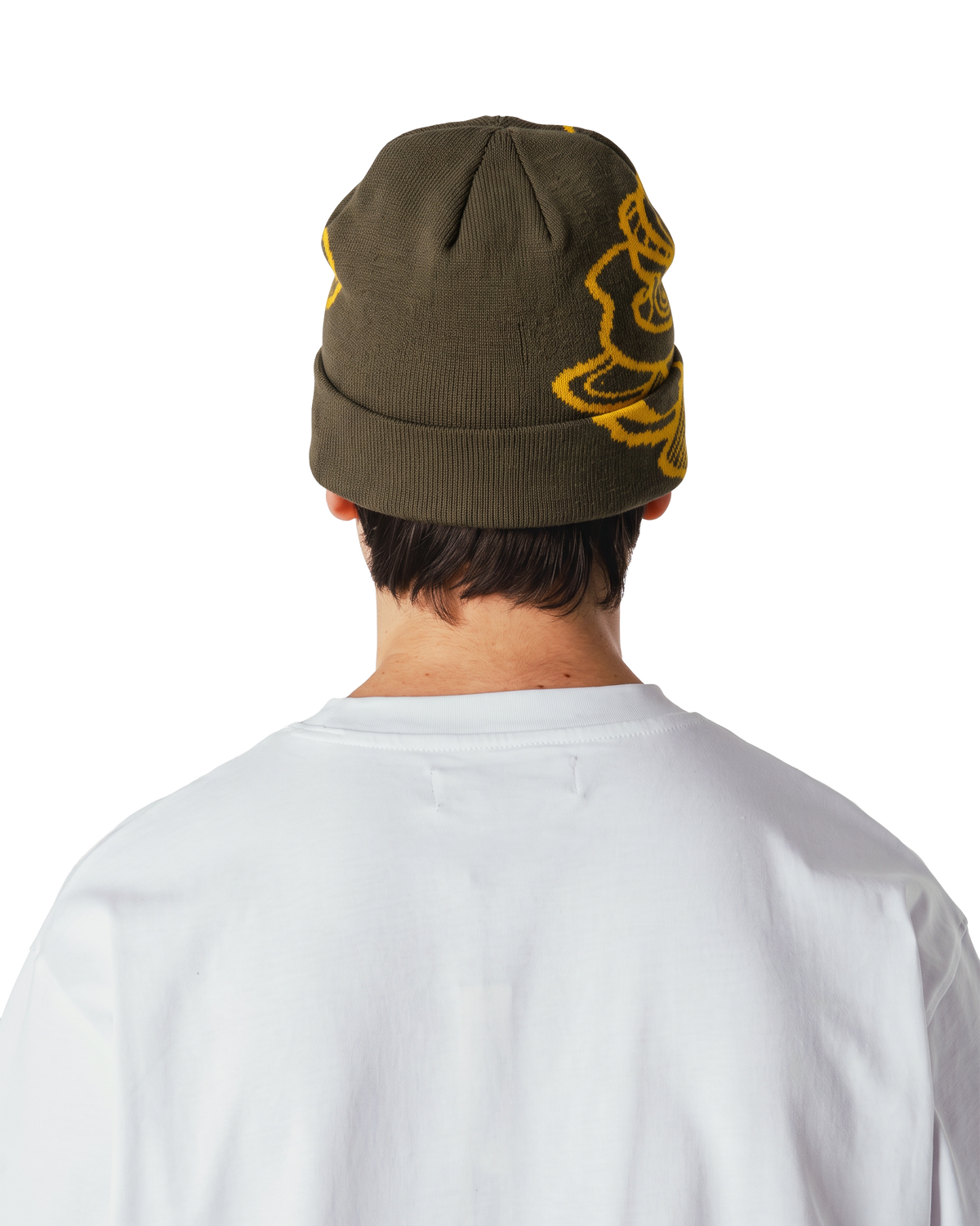 Woodbird WBYan Lion JQ Fold Beanie Accessories Dark Brown-yellow