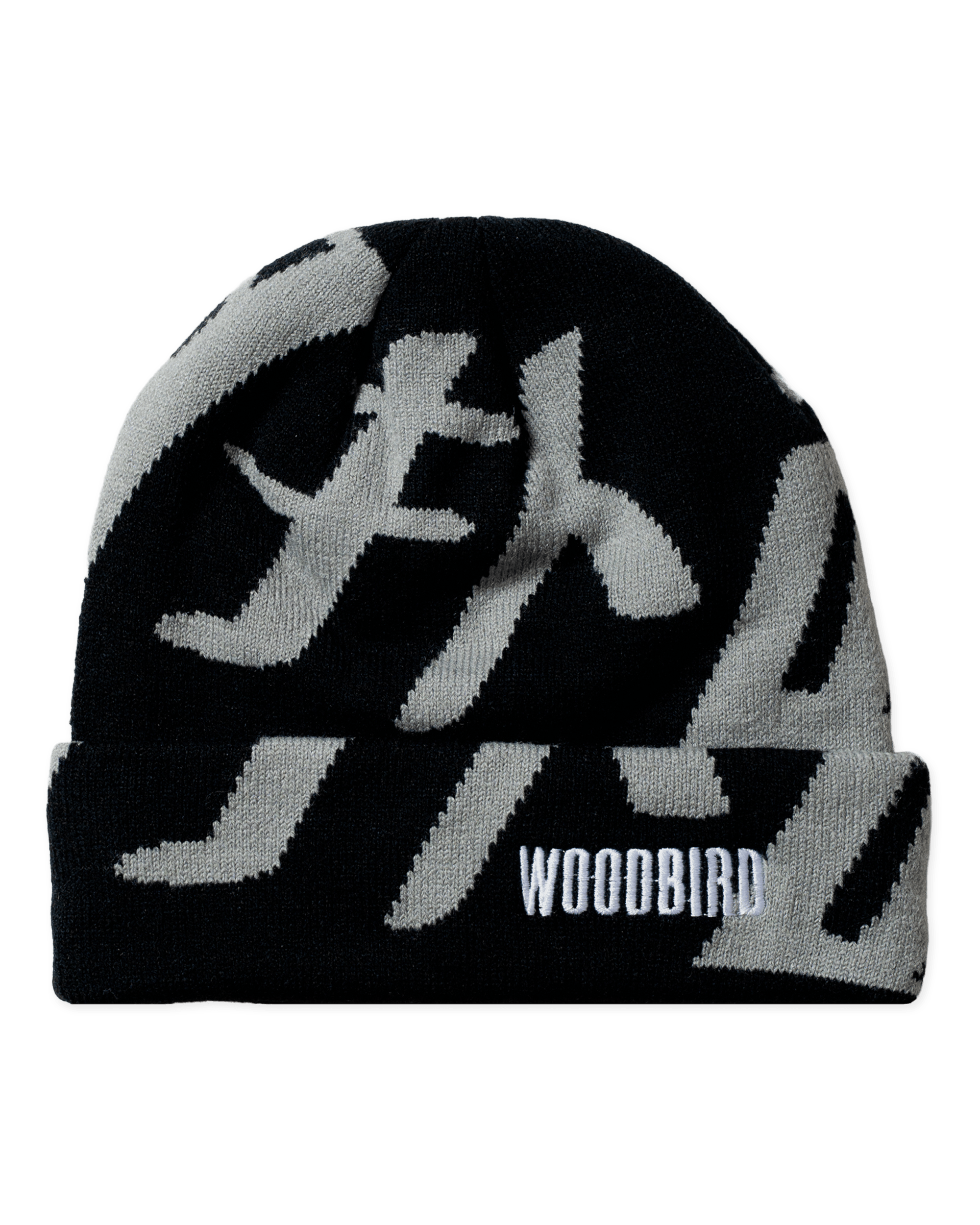 Woodbird WBYan Sumo JQ Fold Beanie Accessories Black-Grey