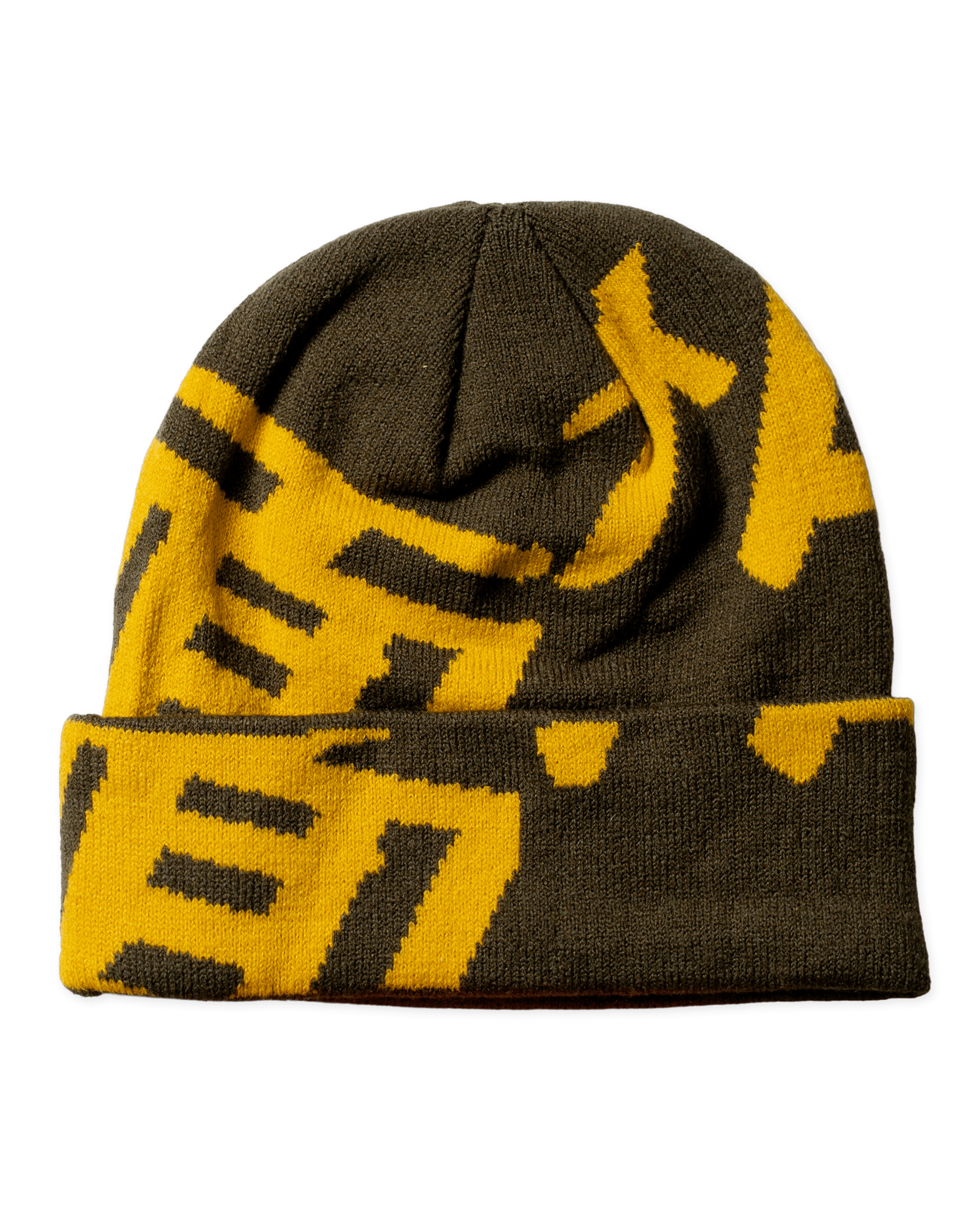 Woodbird WBYan Sumo JQ Fold Beanie Accessories Dark Brown-yellow