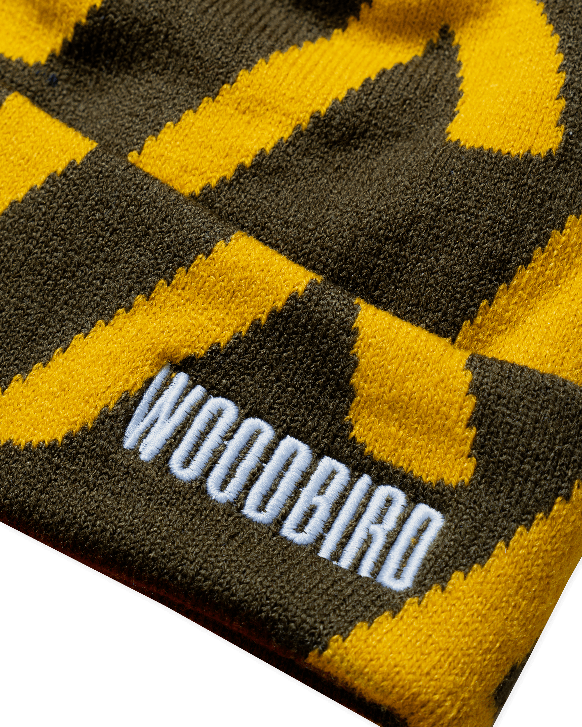 Woodbird WBYan Sumo JQ Fold Beanie Accessories Dark Brown-yellow