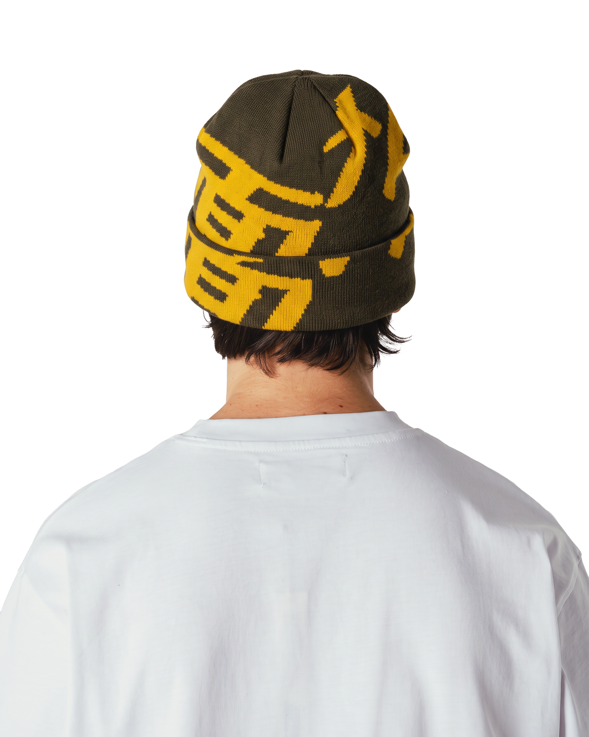 Woodbird WBYan Sumo JQ Fold Beanie Accessories Dark Brown-yellow