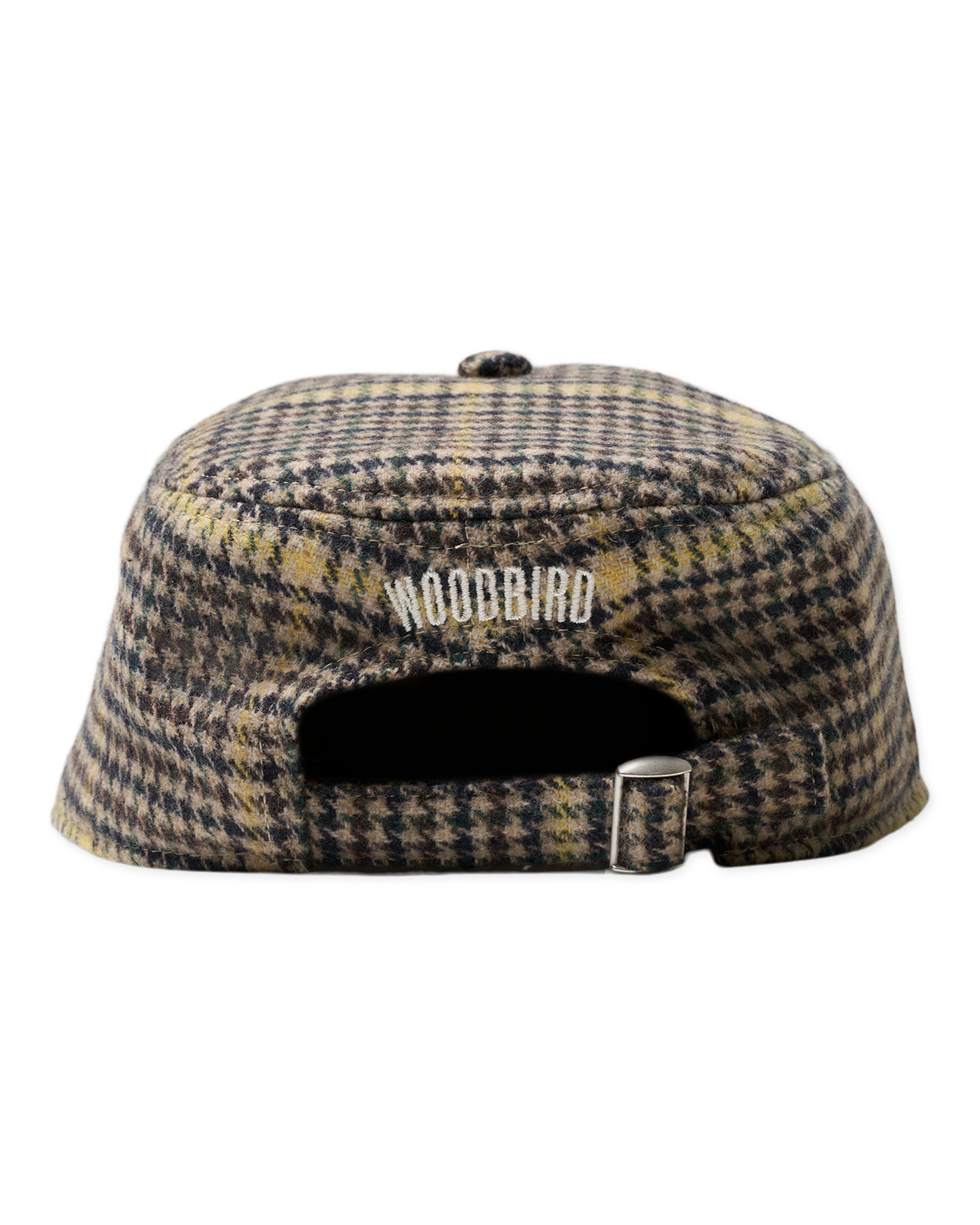Woodbird WBYin Check Pillbox Cap Accessories Sand-Yellow