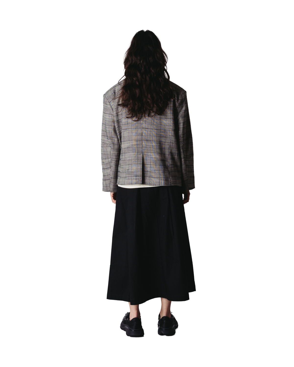 Woodbird Female WBYun Check Blazer Jackets Black-Grey