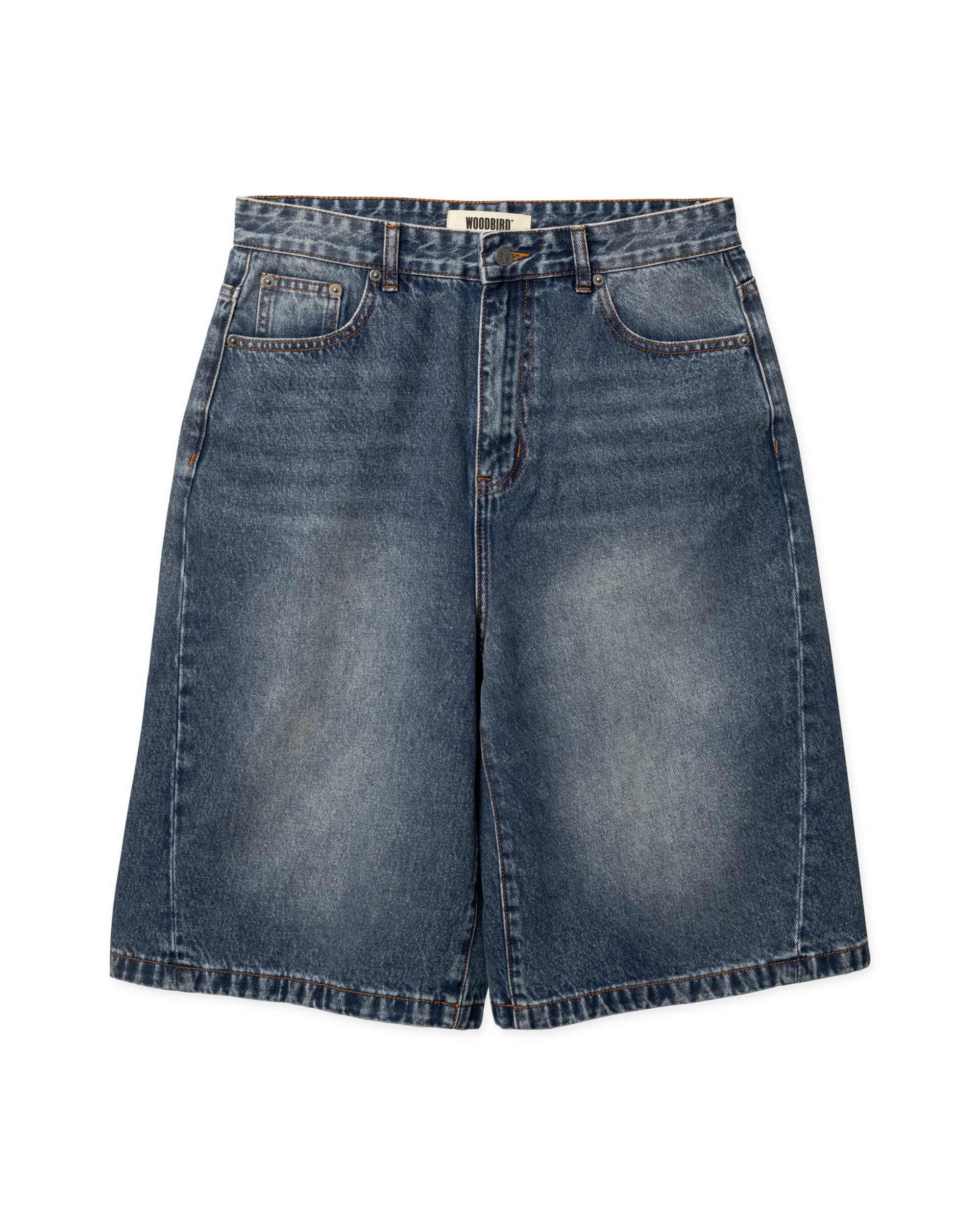 Woodbird WBYuto Twisted Shorts Shorts Blue Vintage
