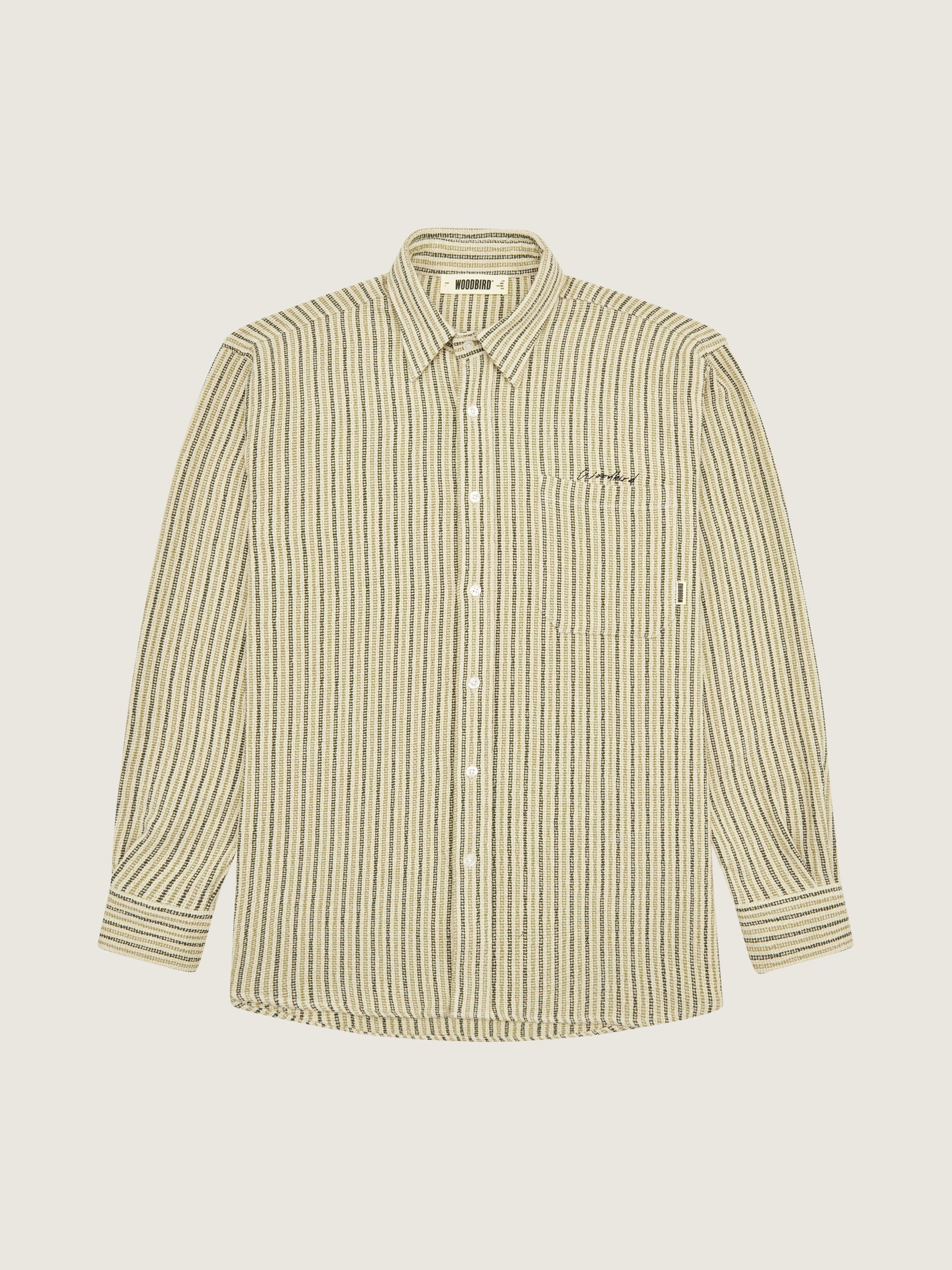 Woodbird WBYuzo Knitted Shirt Shirts Off White