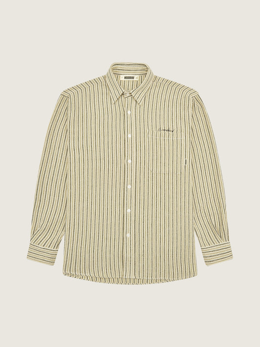 Woodbird WBYuzo Knitted Shirt Shirts Off White