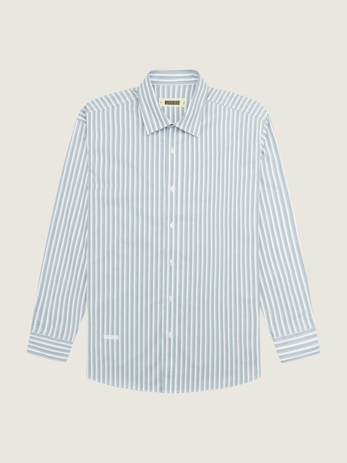 Woodbird WBYuzo Pin Shirt Shirts White-Blue