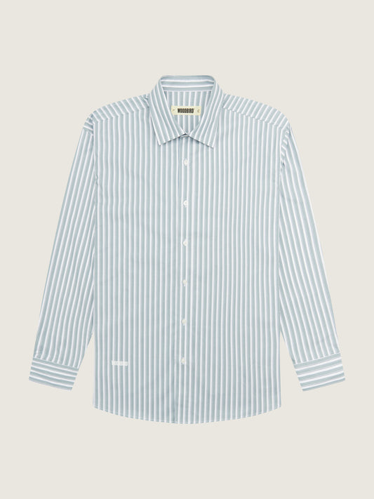 Woodbird WBYuzo Pin Shirt Shirts White-Blue