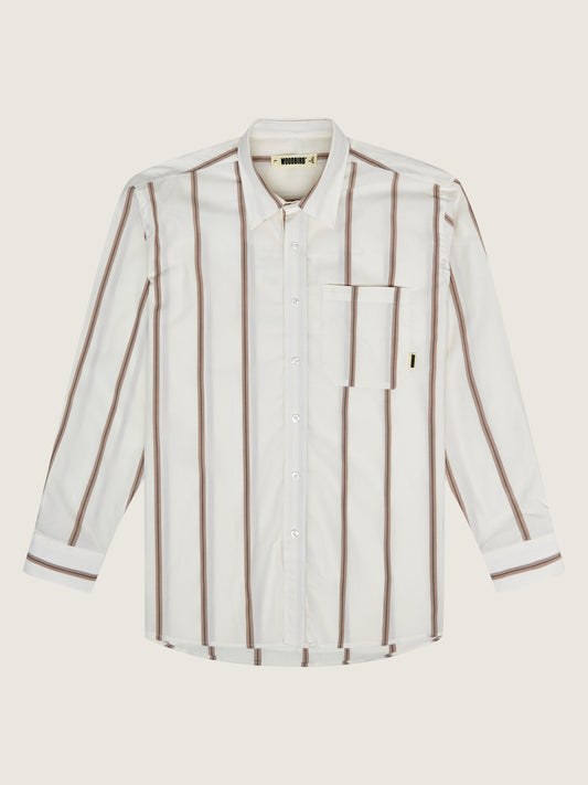 Woodbird WBYuzo Stripe Shirt Shirts Off White