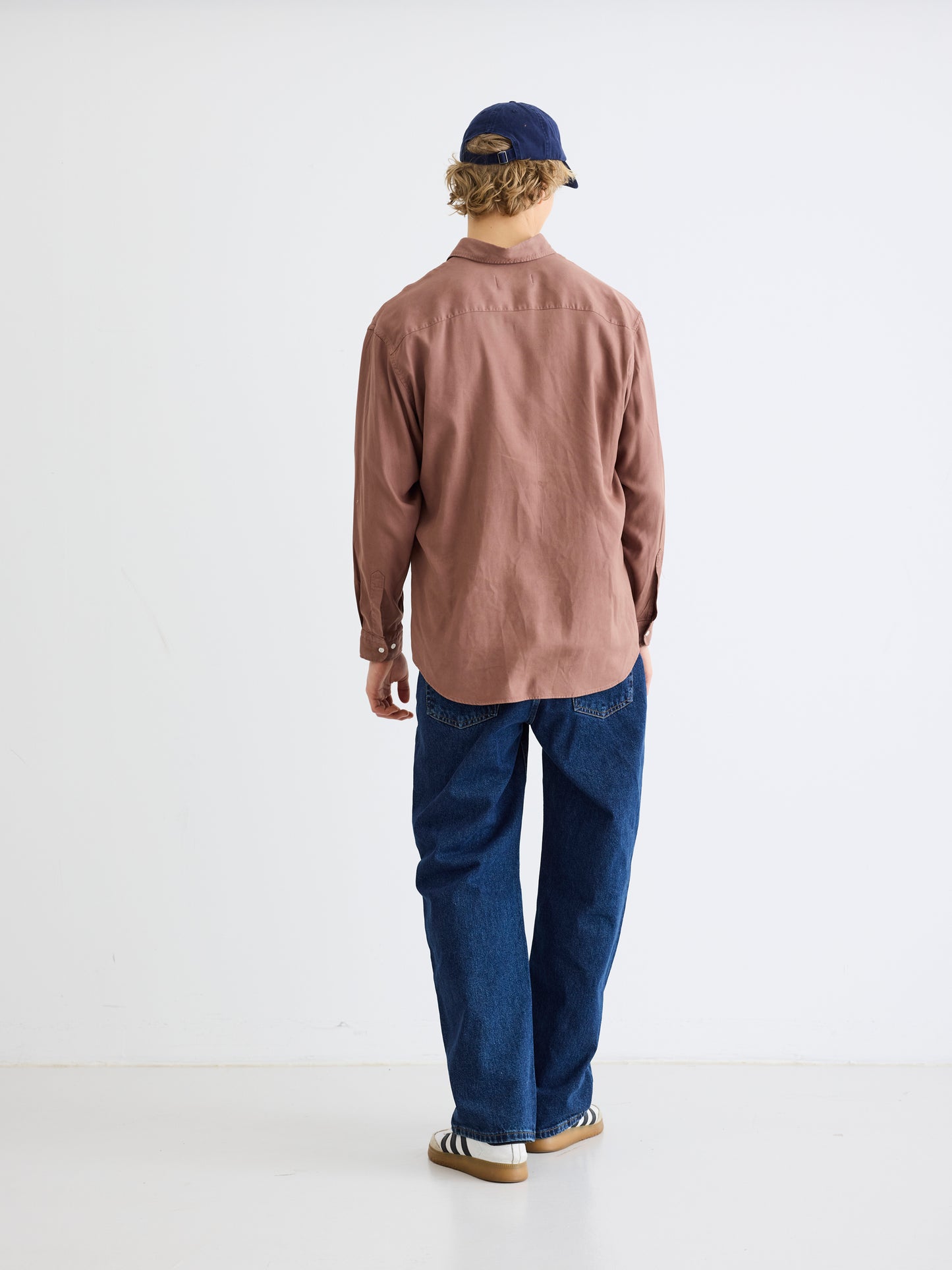 Woodbird WBYuzo Tencel Shirt Shirts Burnt Red