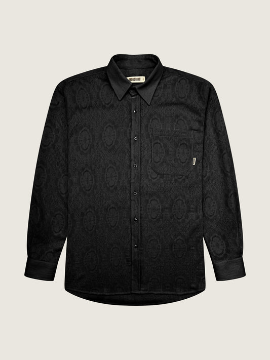 Woodbird WBYuzo knitted shirt Shirts Black