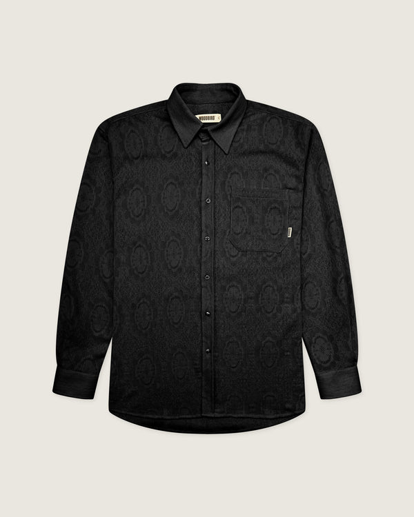 Woodbird WBYuzo knitted shirt Shirts Black