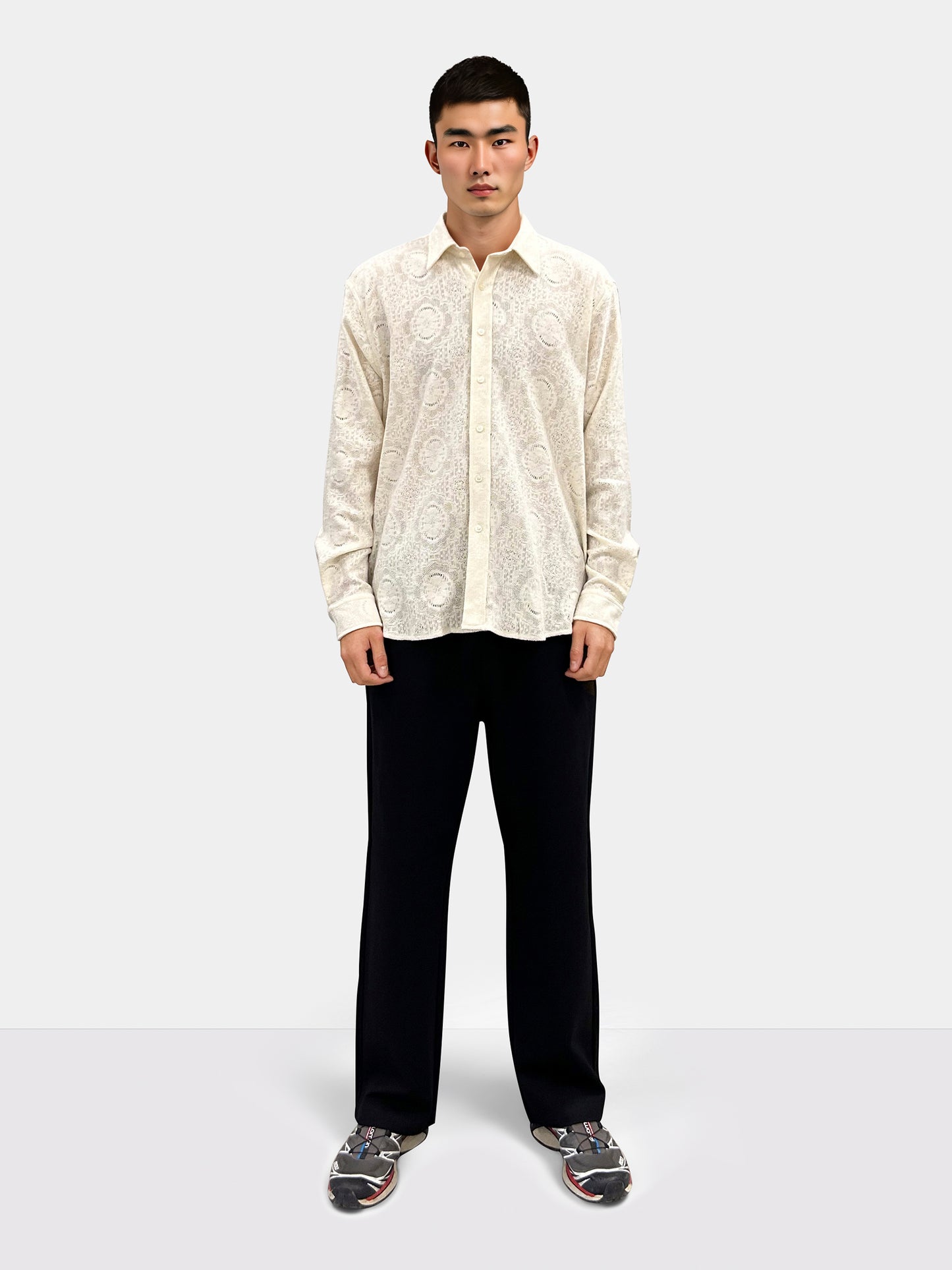 Woodbird WBYuzo knitted shirt Shirts Off White