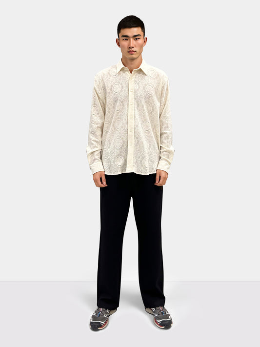 Woodbird WBYuzo knitted shirt Shirts Off White