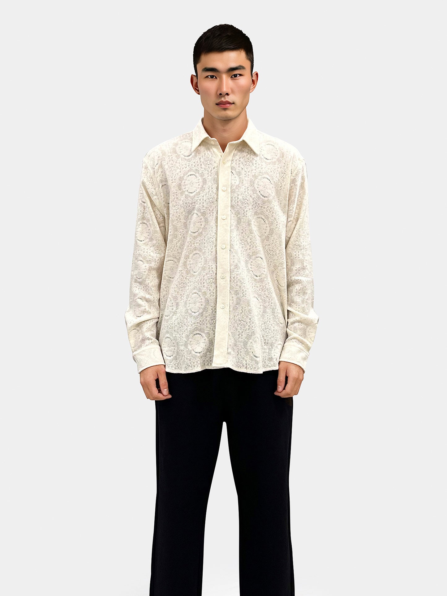 Woodbird WBYuzo knitted shirt Shirts Off White