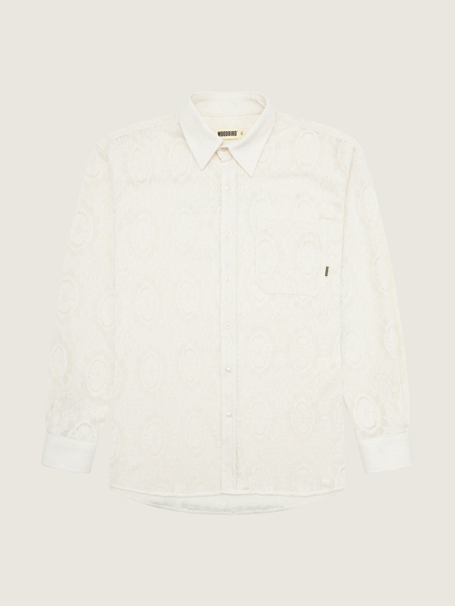 Woodbird WBYuzo knitted shirt Shirts Off White