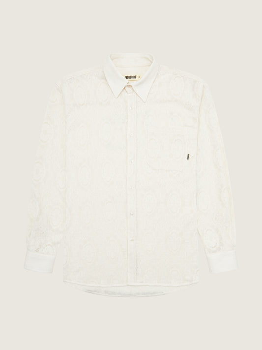 Woodbird WBYuzo knitted shirt Shirts Off White