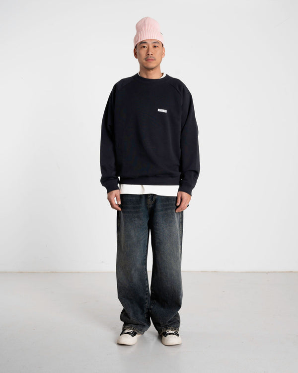 Woodbird WBZhang Hao Crew Sweats Black