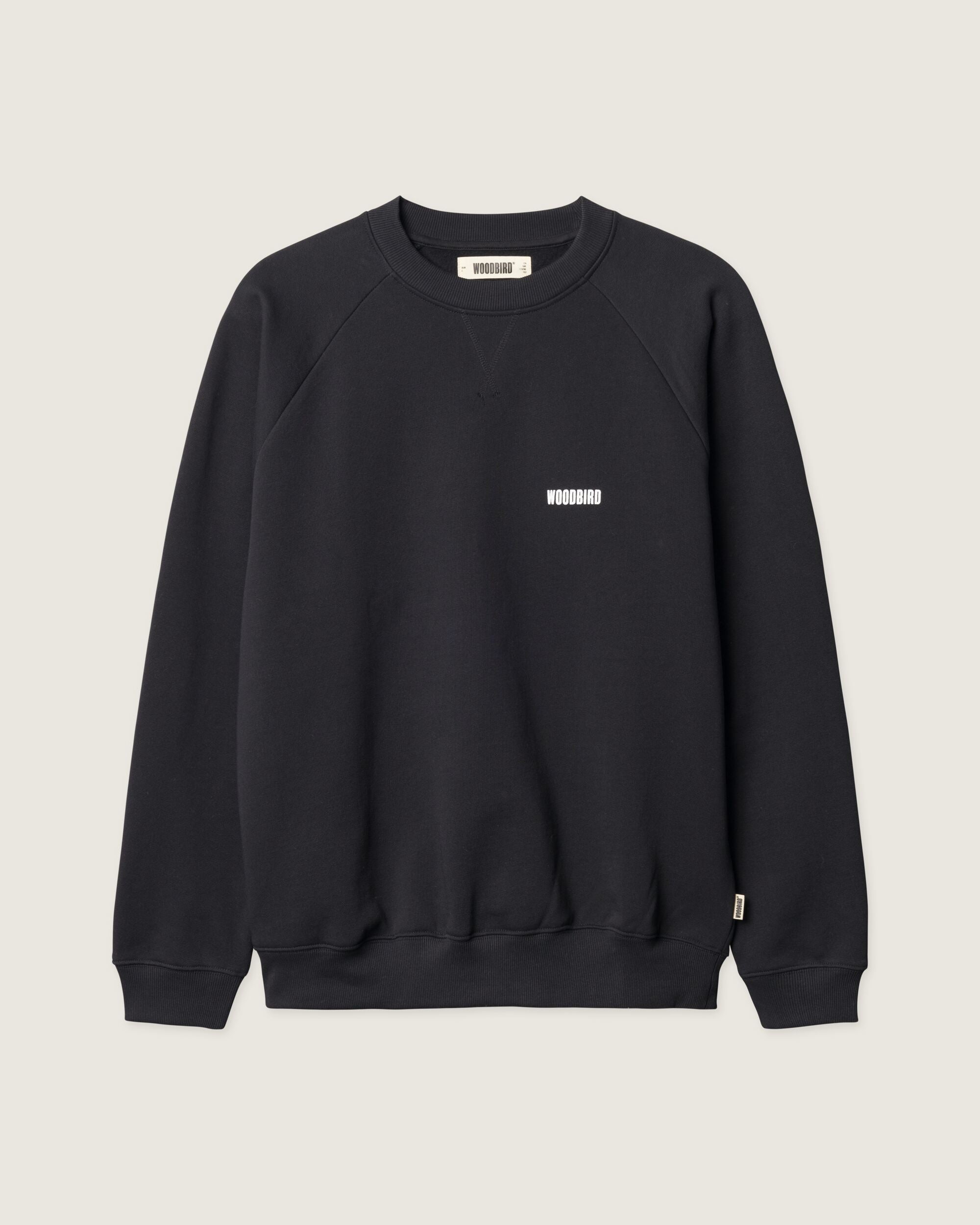 Woodbird WBZhang Hao Crew Sweats Black