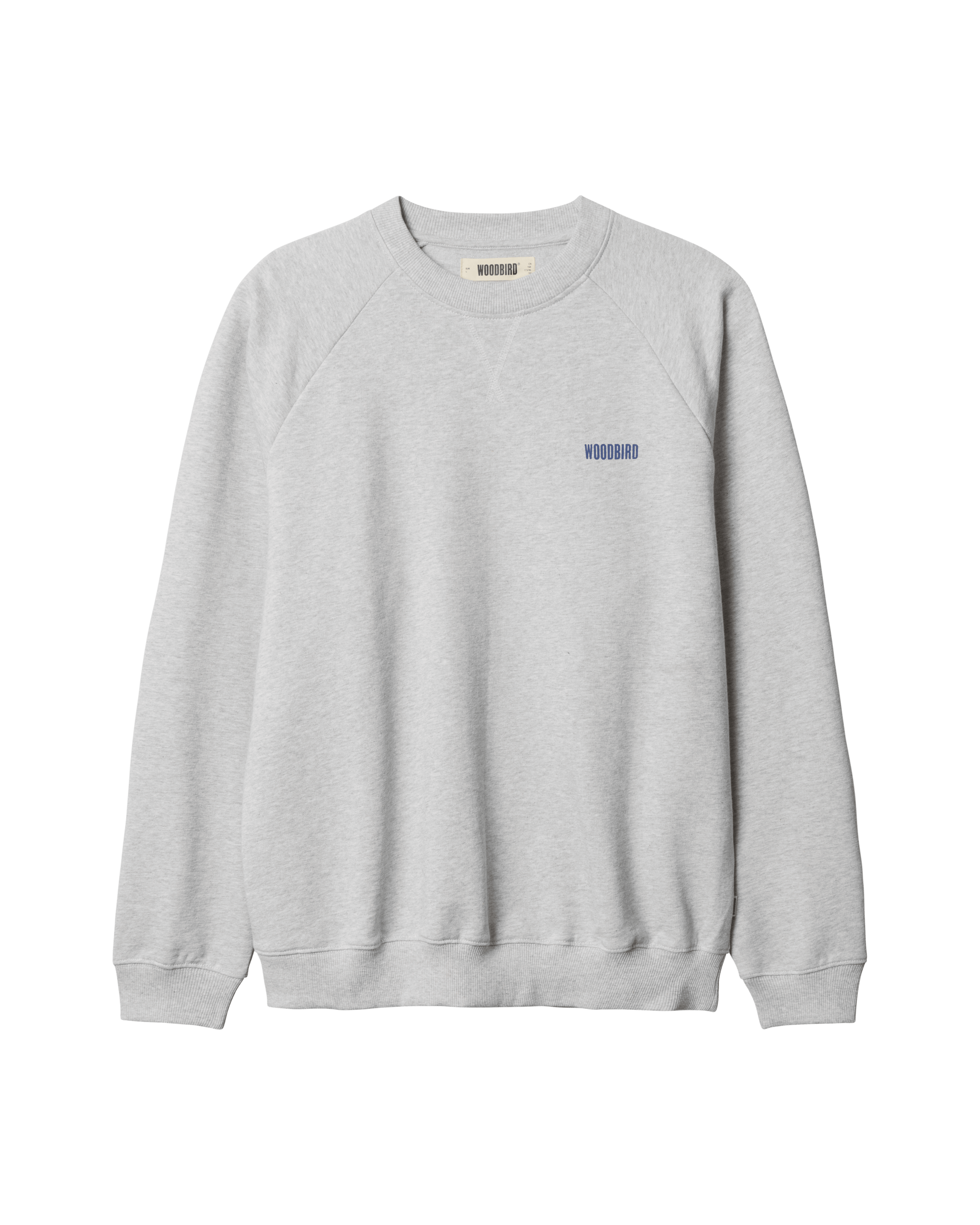 Woodbird WBZhang Hao Crew Sweats Grey Melange