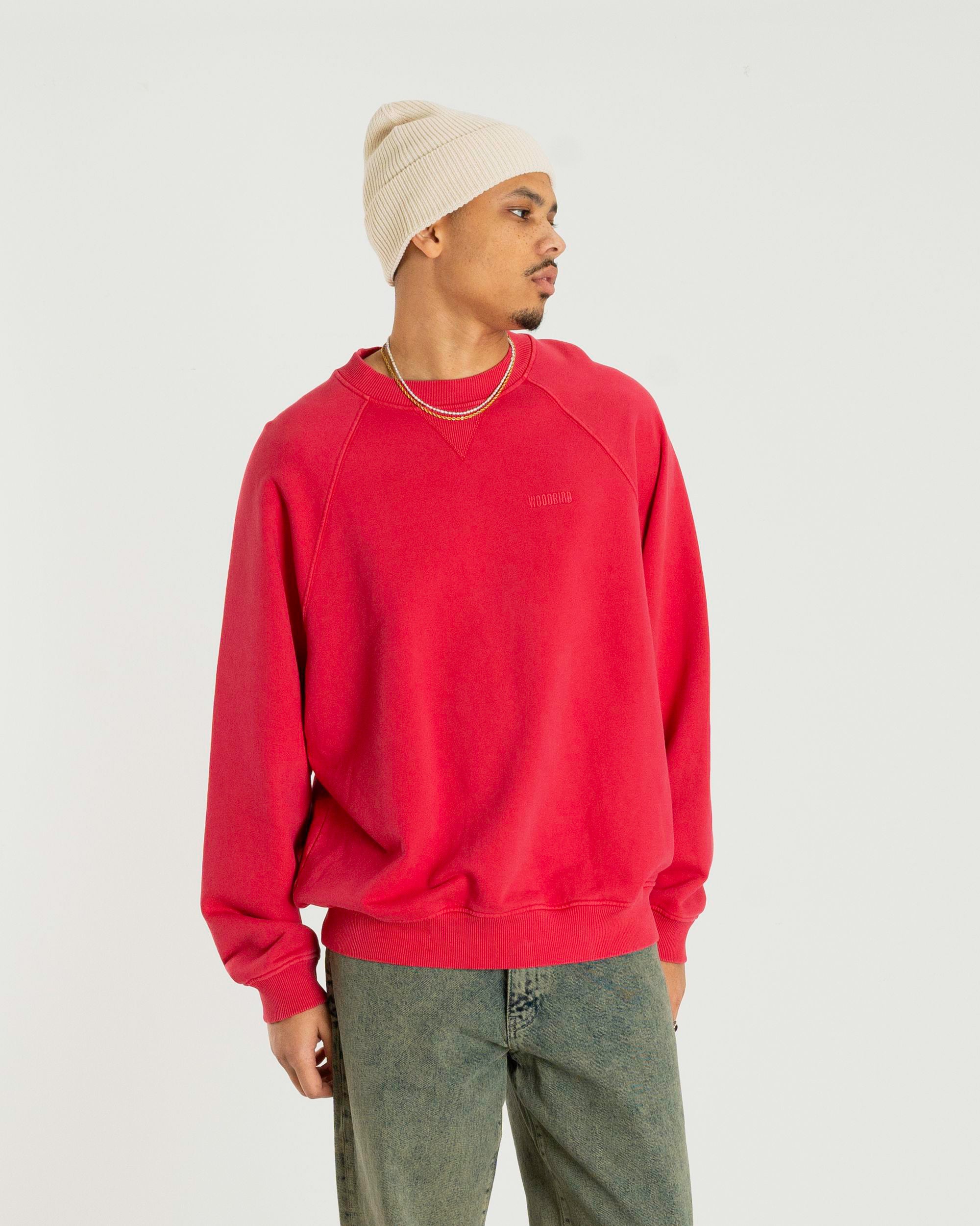 Woodbird WBZhang Washed Crew Sweats Pink