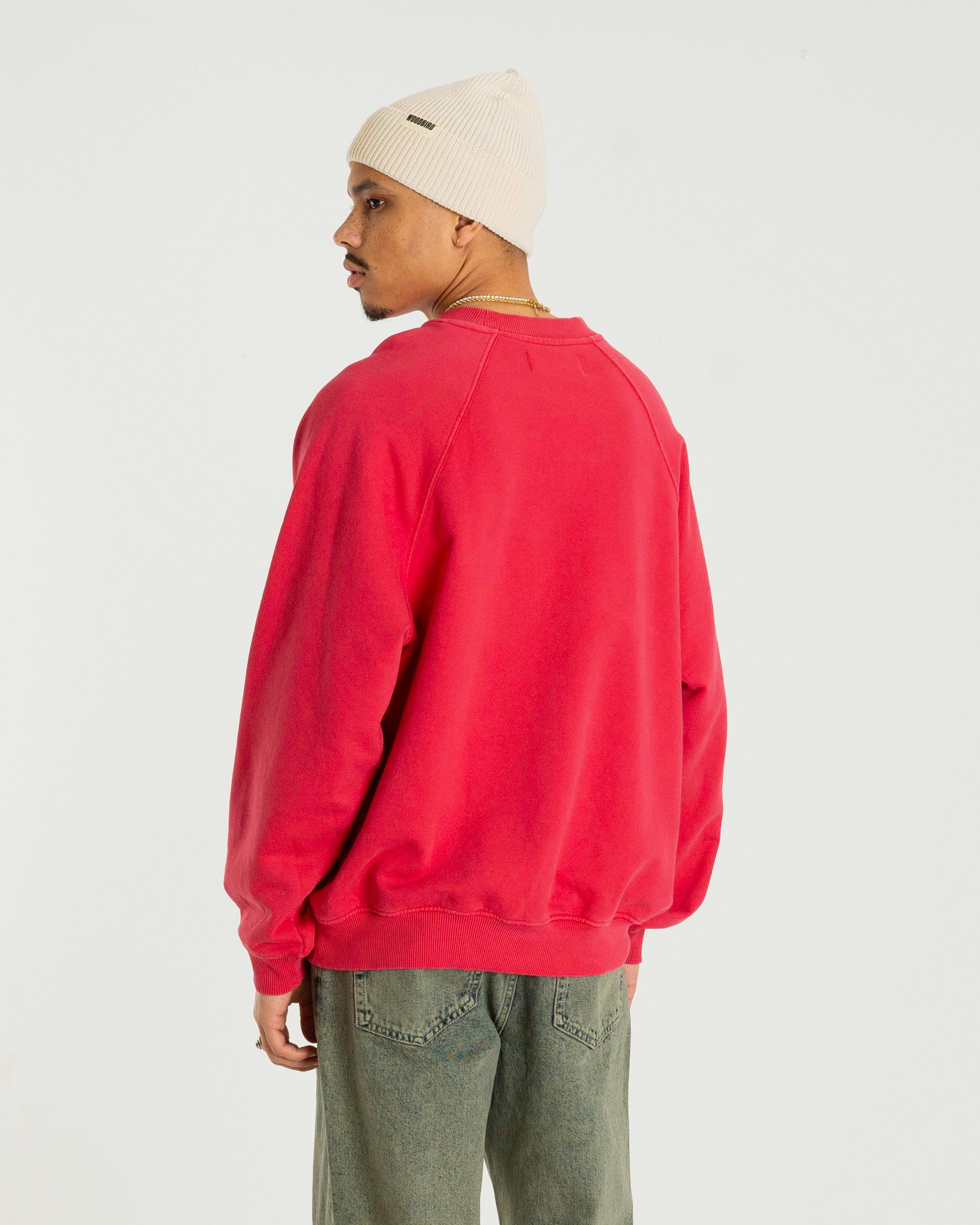 Woodbird WBZhang Washed Crew Sweats Pink