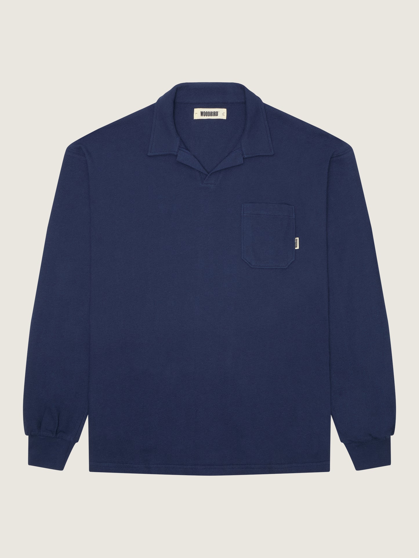 Woodbird WBlych Terry Polo T-Shirts Navy Blazer