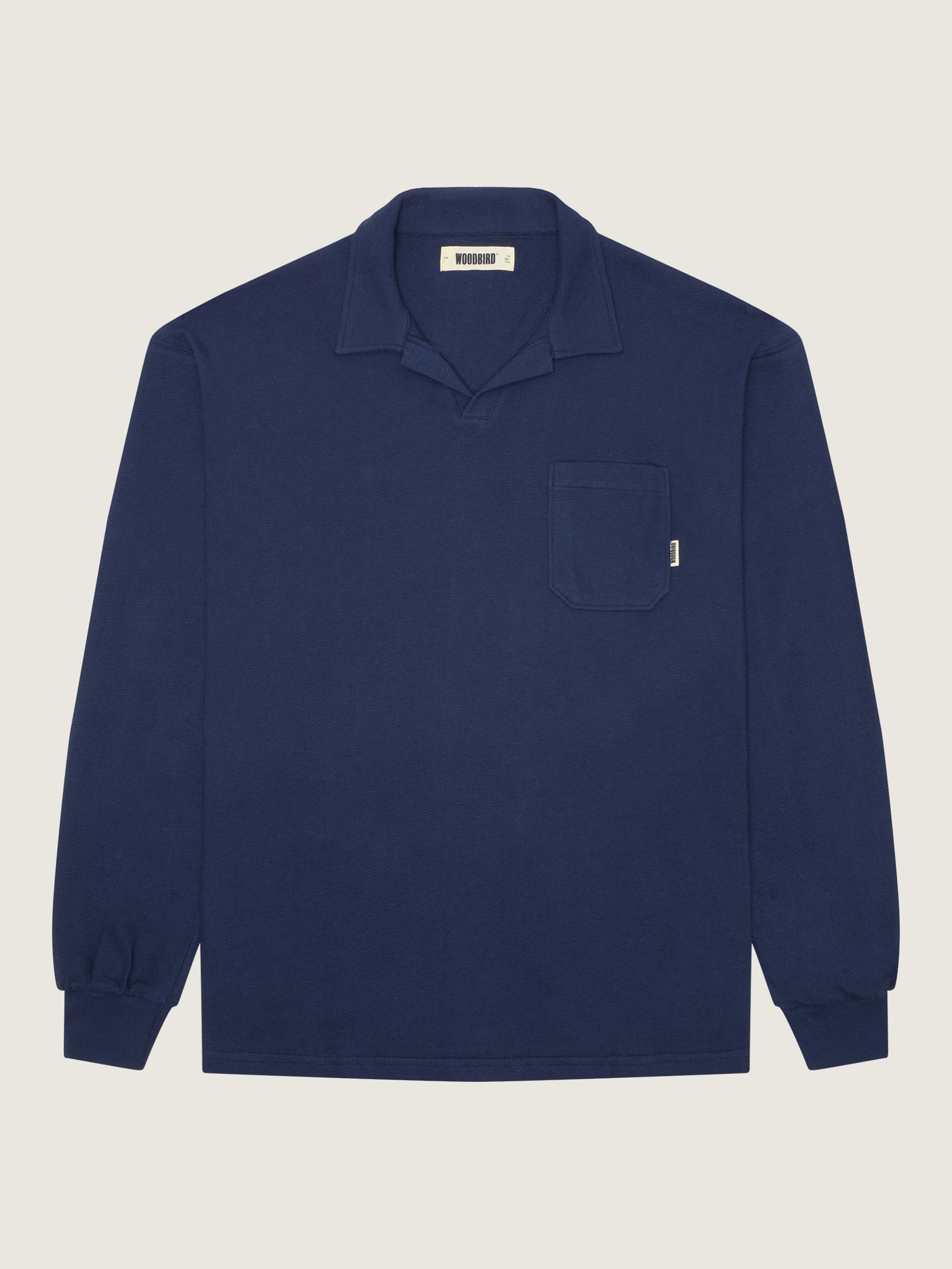 Woodbird WBlych Terry Polo T-Shirts Navy Blazer