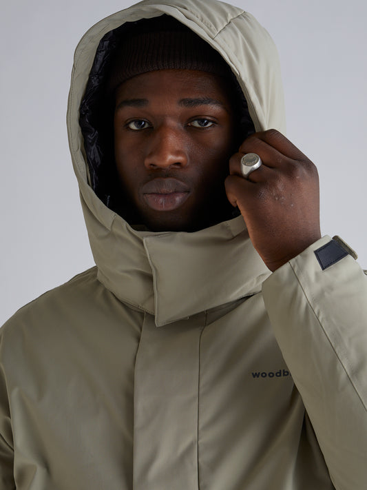 Woodbird Wito Parka Jacket Outerwear Sand